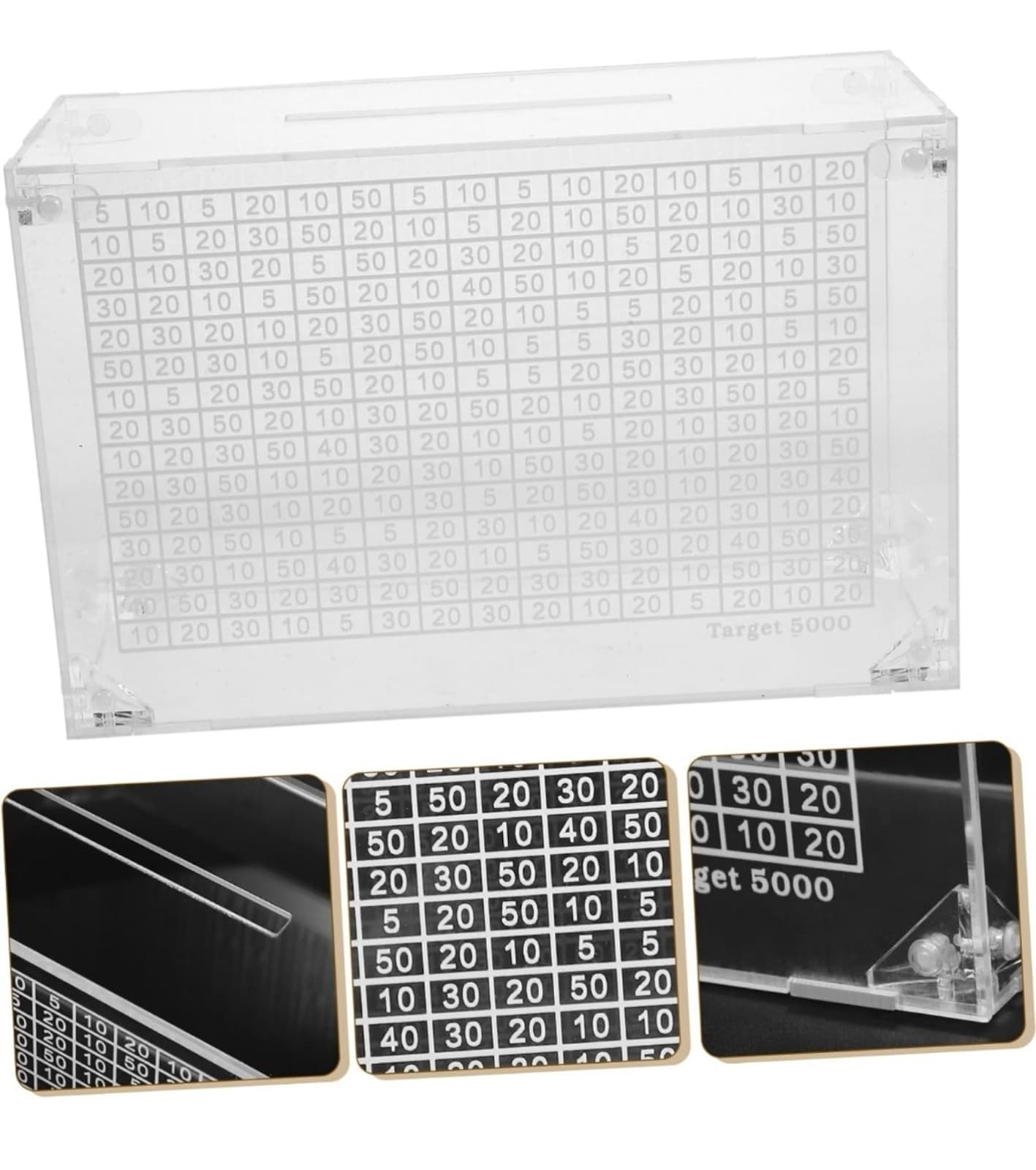 Acrylic Coin Bank Money Saving Pot - Thumbnail 6