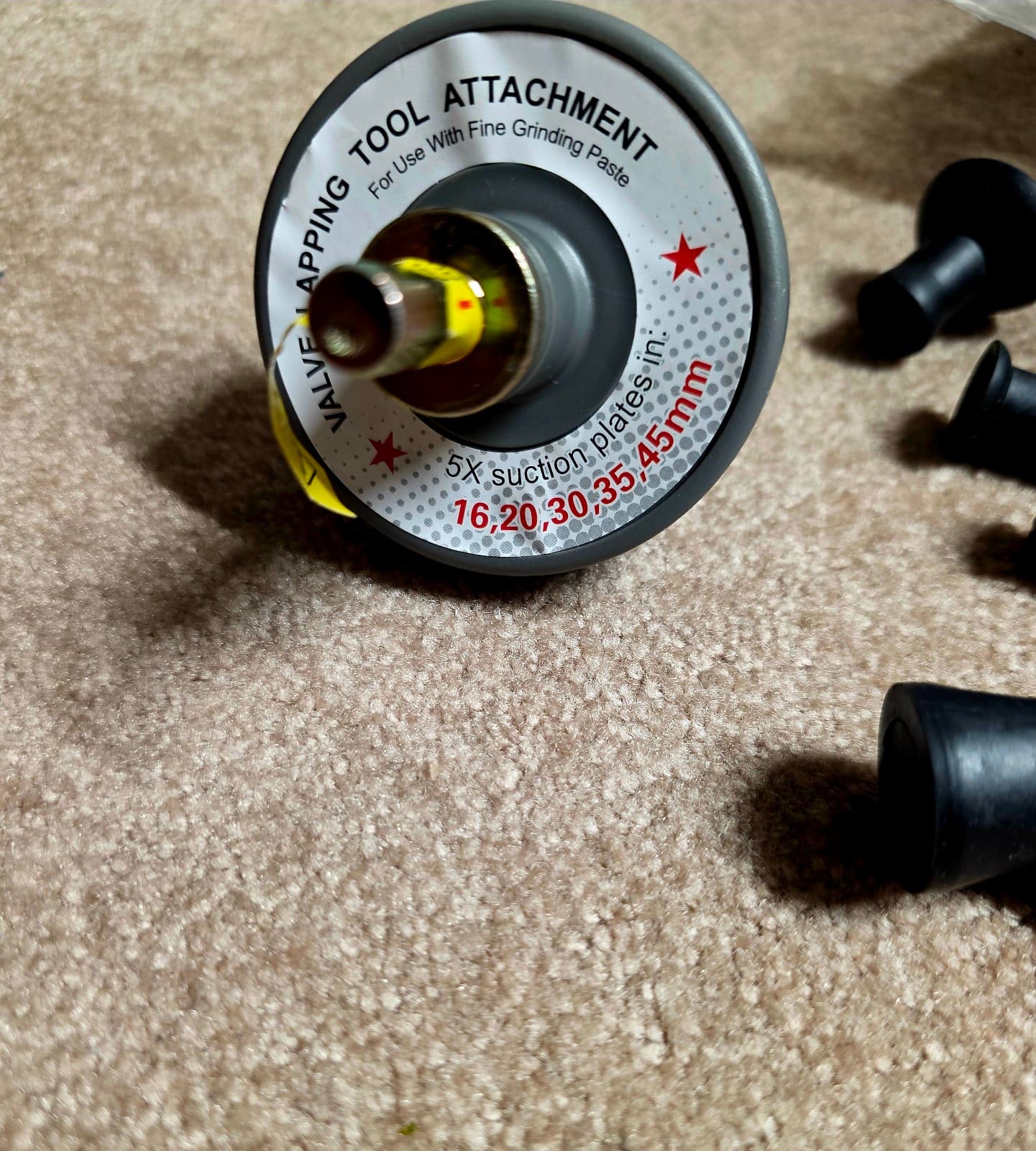 Shank Valve Lapping Tool Attachment with 16/20/30/35/45MM Suction Plates Electri - Thumbnail 2