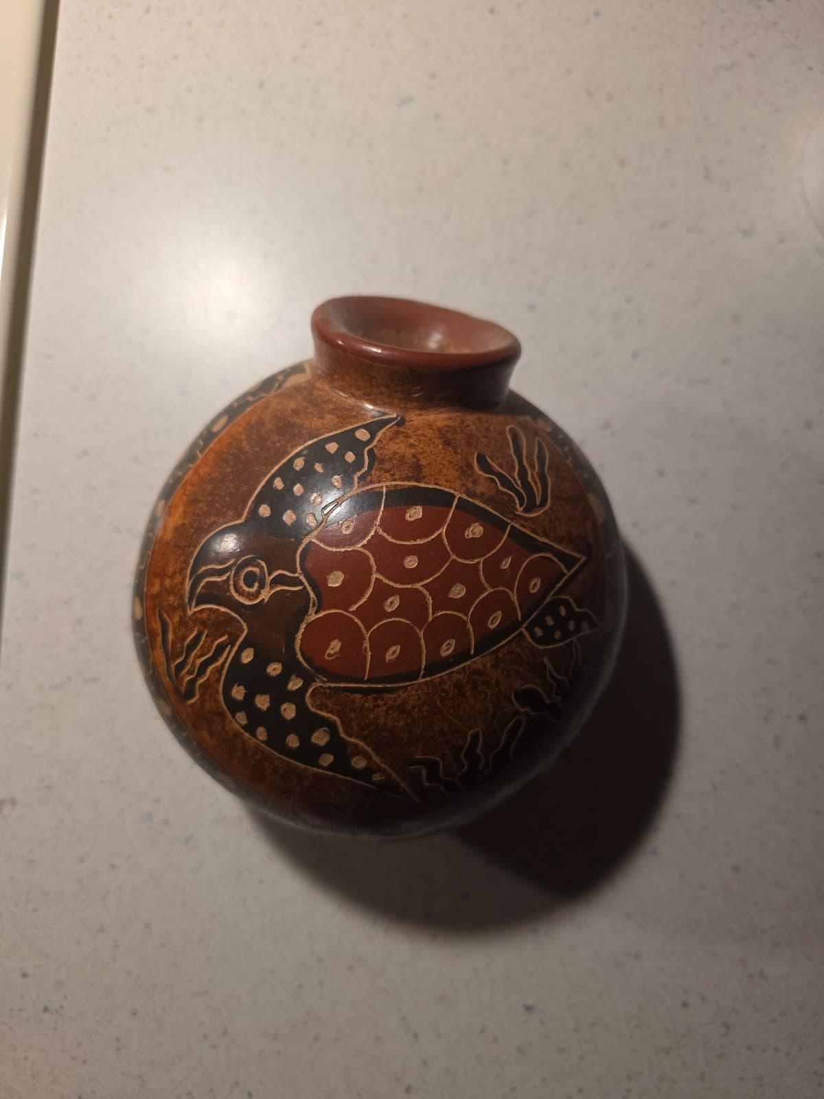 Vintage Costa Rican Turtle Decor - Thumbnail 2