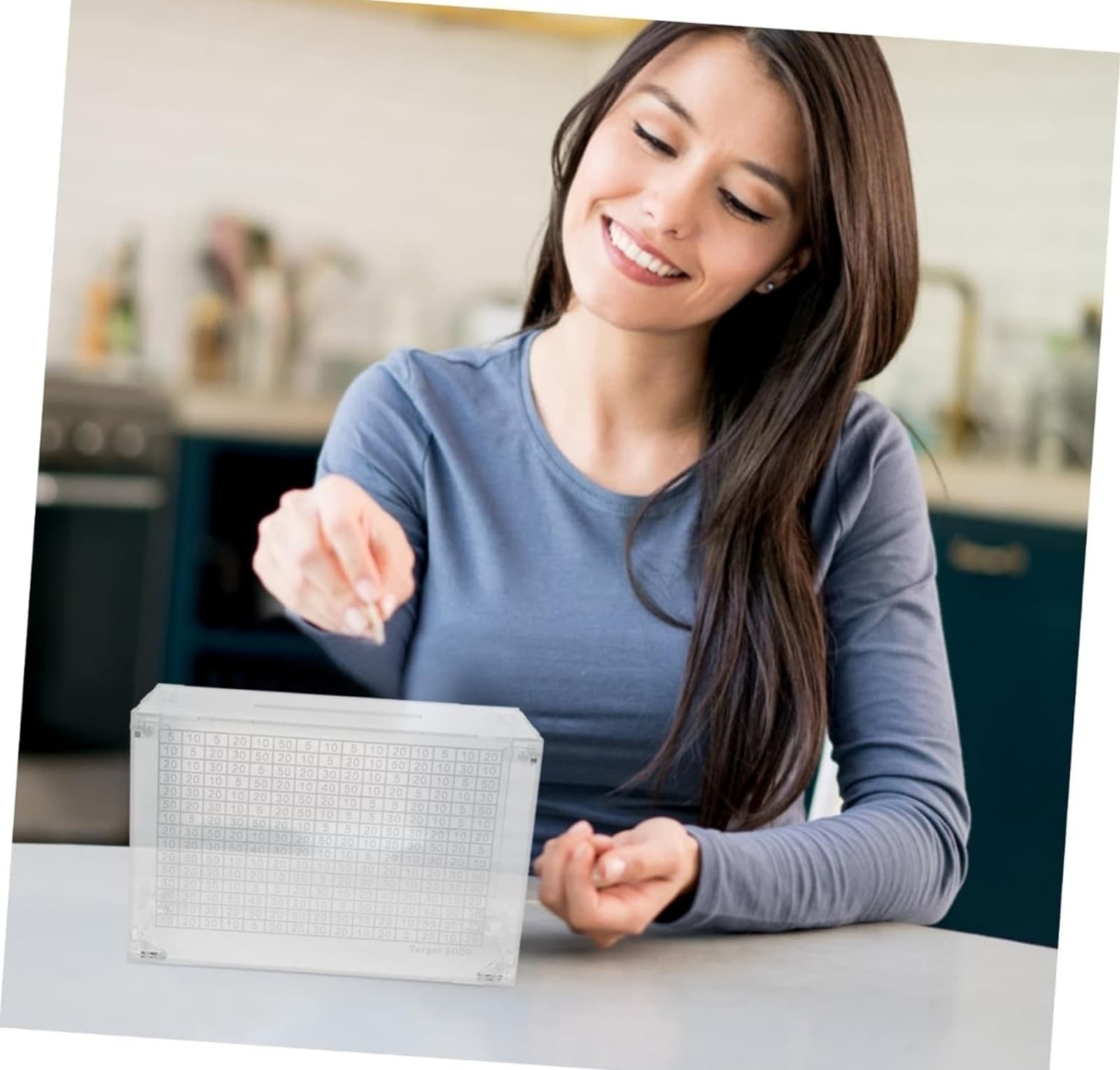 Acrylic Coin Bank Money Saving Pot - Thumbnail 2