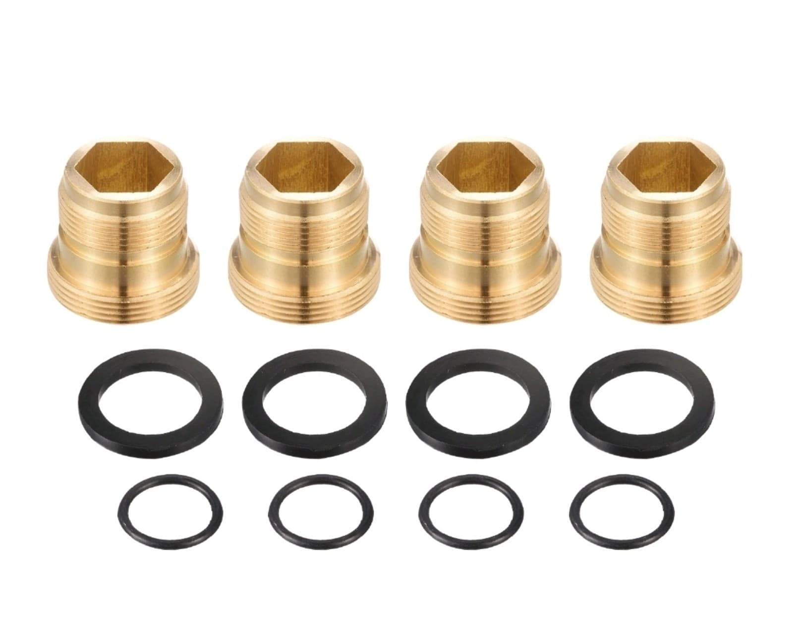 Faucet Adapter 4pcs M16.2x6mm Male to M22x4.5mm Male Brass Tap Aerator Connector - Image 1