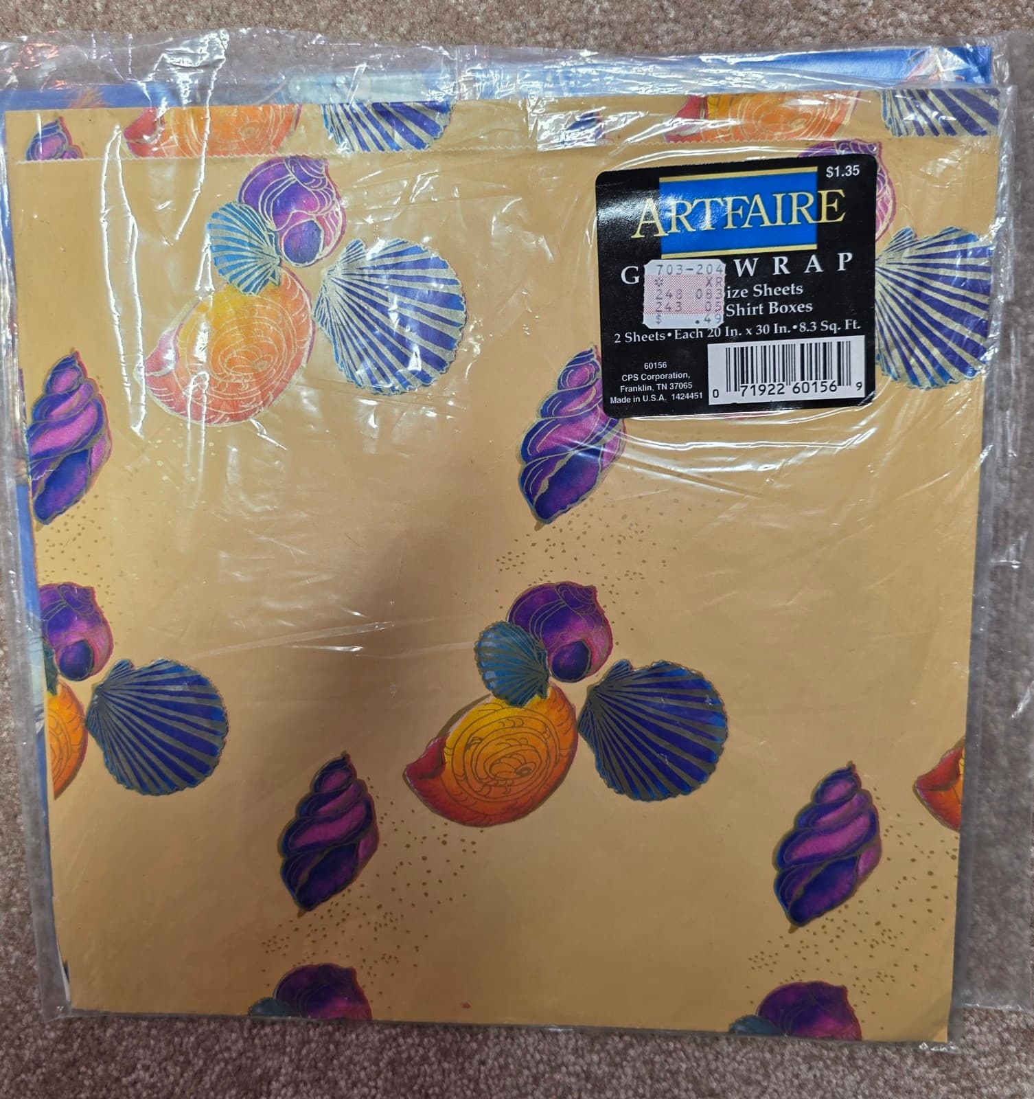 Colorful Shells Gift Wrap - Image 1