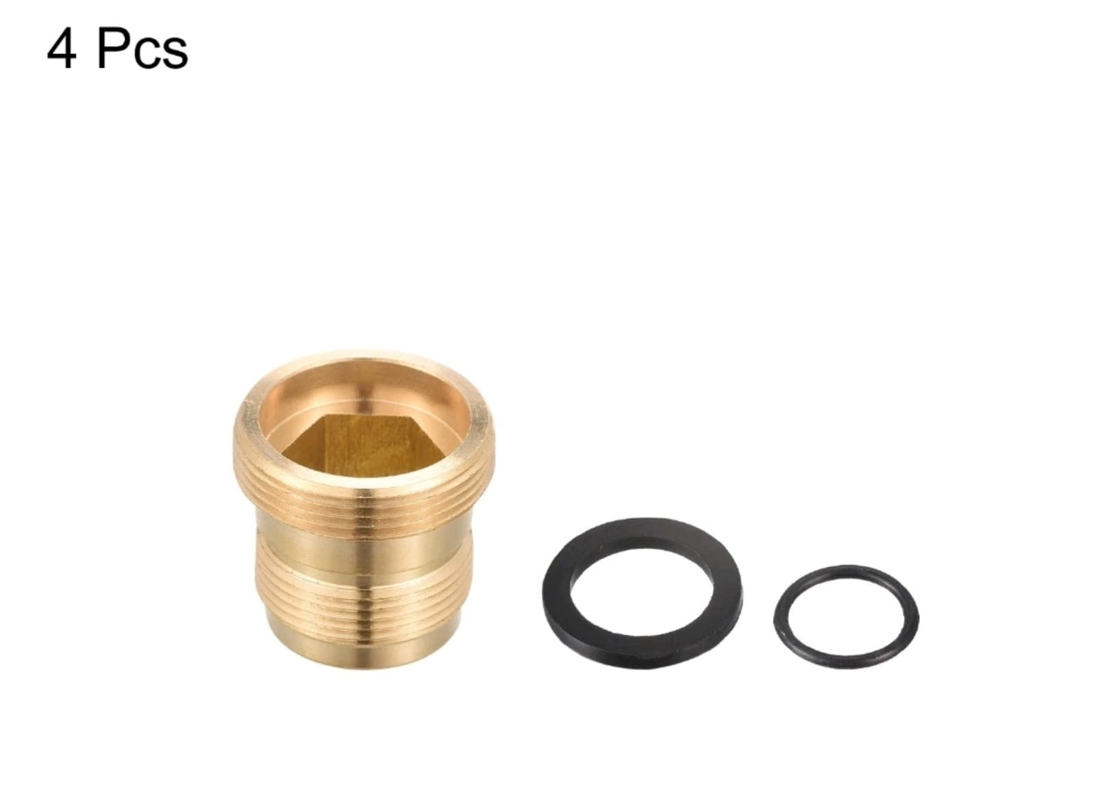 Faucet Adapter 4pcs M16.2x6mm Male to M22x4.5mm Male Brass Tap Aerator Connector - Thumbnail 3