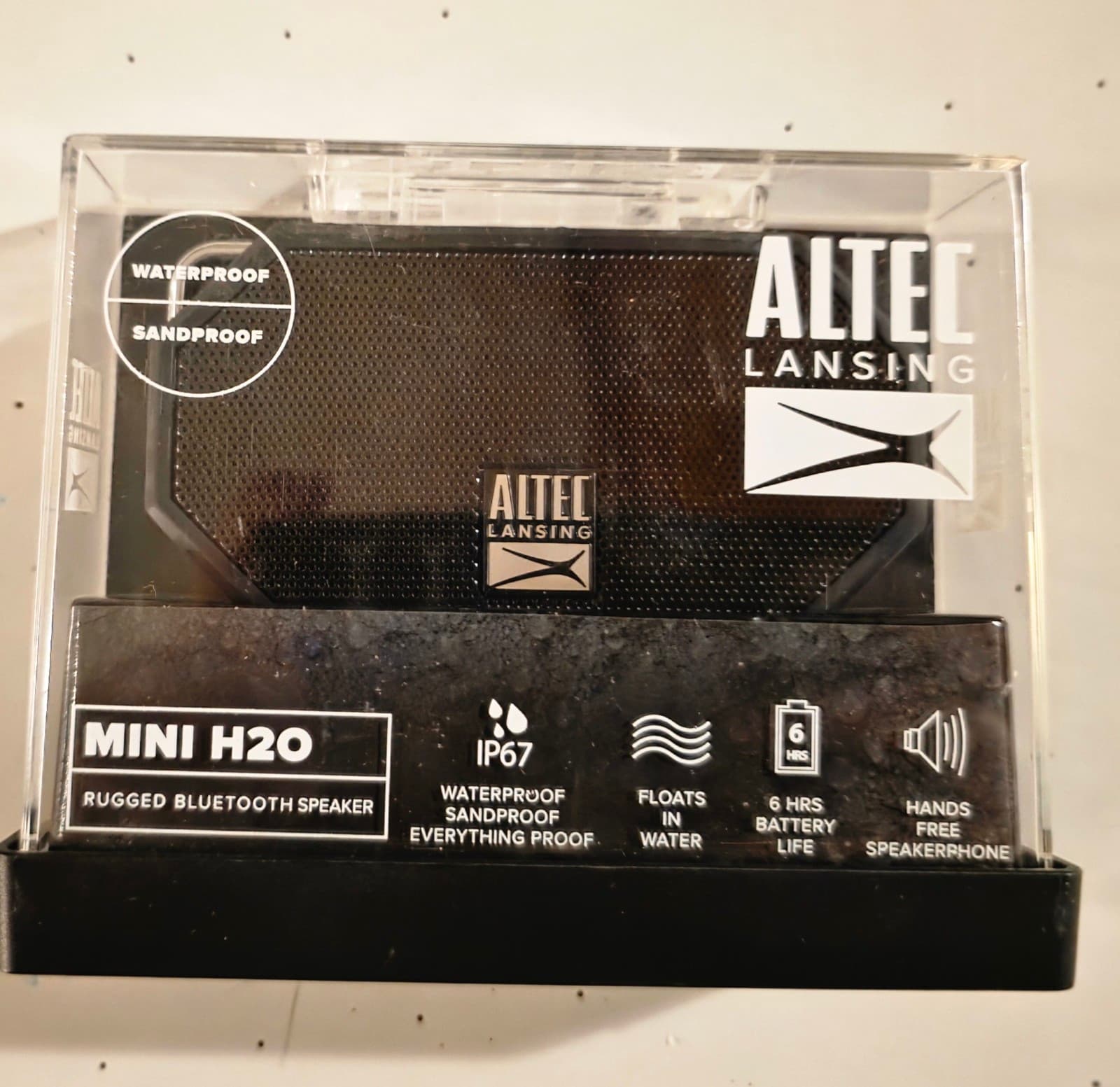 Altec Lansing Mini H20 Portable Bluetooth Speaker - Black - Image 1