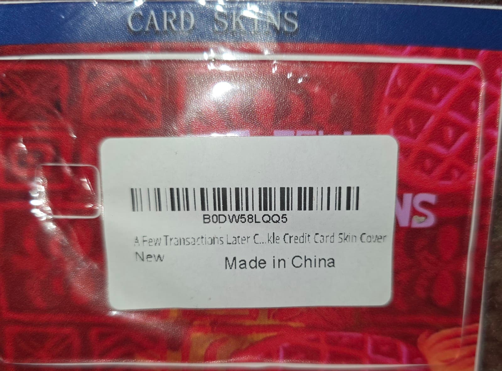 Debit Card Skin "A Few Transactions Later" - Image 1