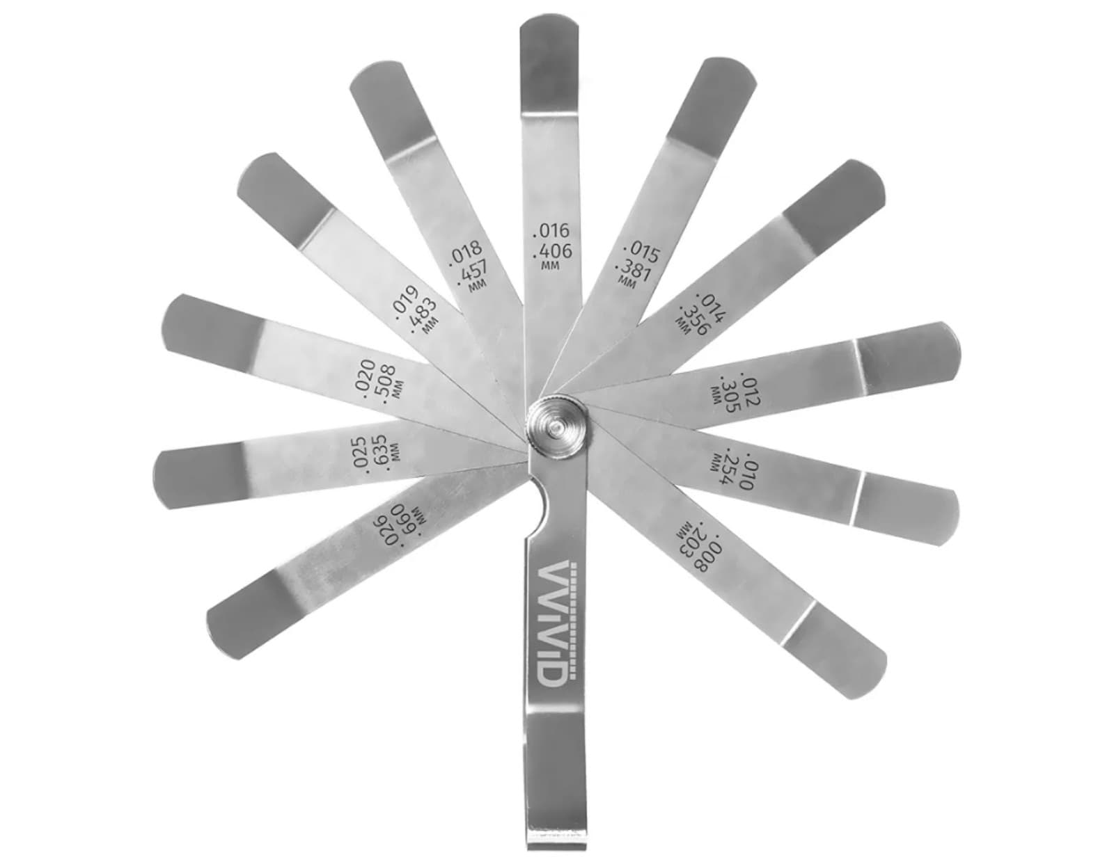 Tappet Gauge 4 Inch Blades Dual Marked Metric & Imperial - Image 1