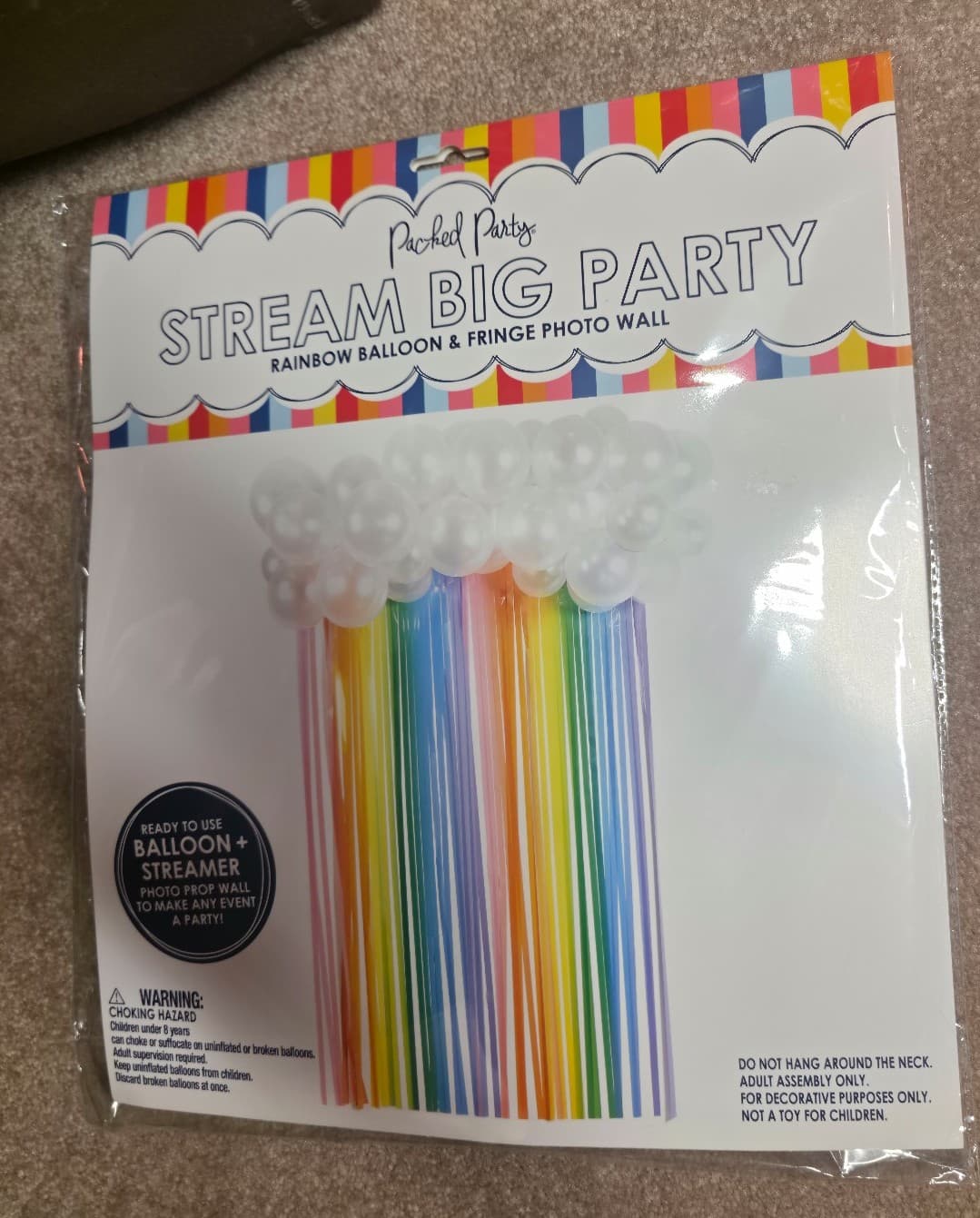 RainBow Balloon & Fringe Photo Wall - Image 1