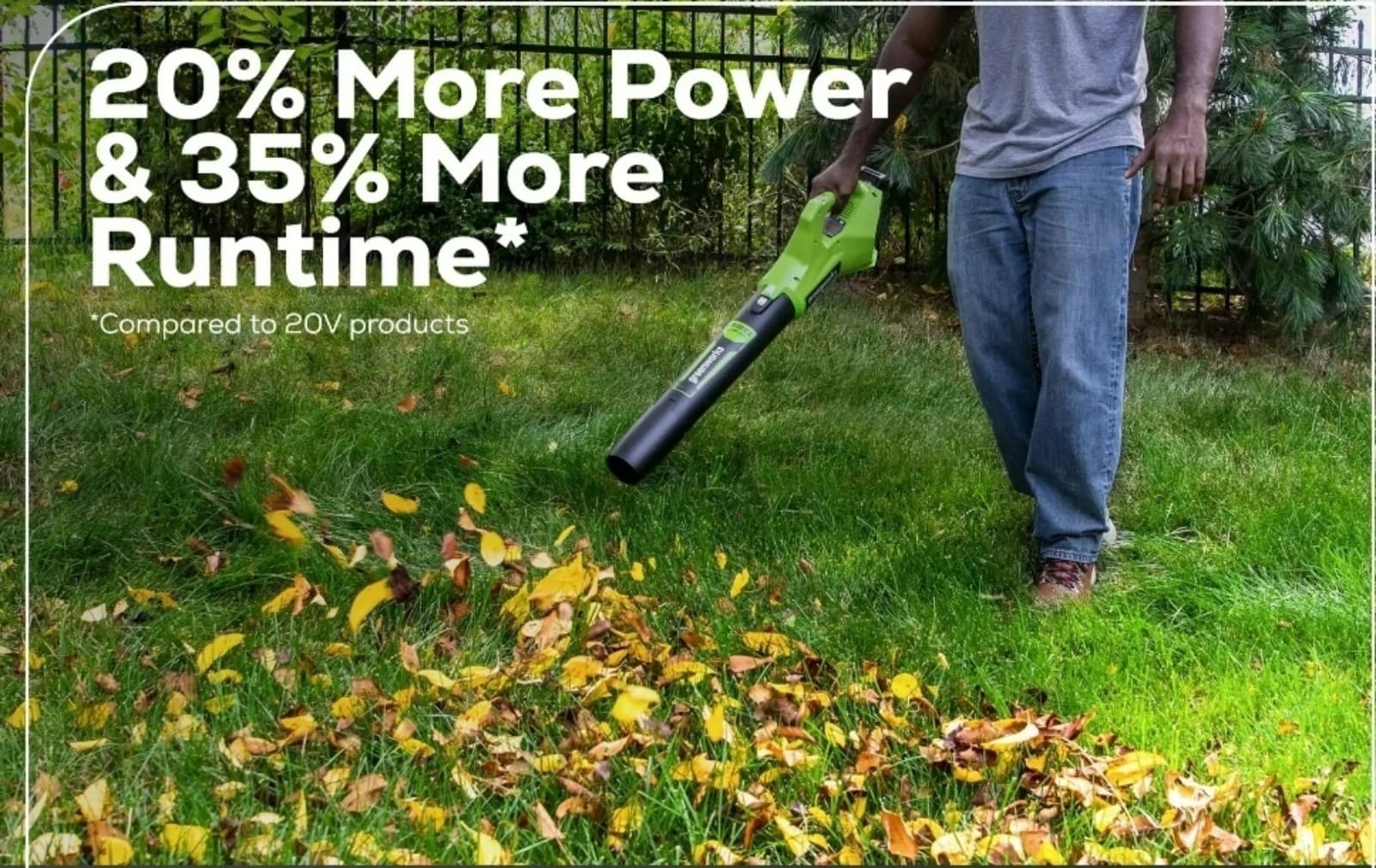 Greenworks 24V Cordless Axial Blower (90 Mph / 320 Cfm) with 2Ah USB Battery - Thumbnail 3