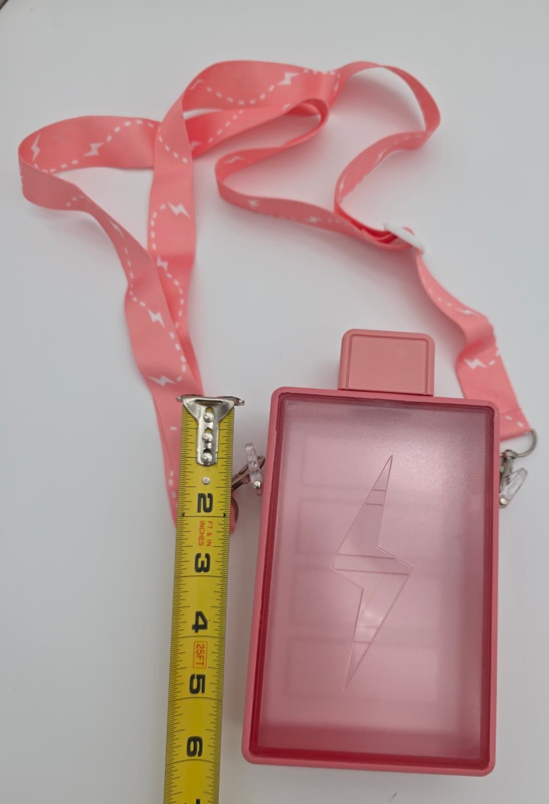 Kawaii Water Bottle Square Flat ins Wind Sports Strap Lanyard Water Bottle Cute - Thumbnail 3