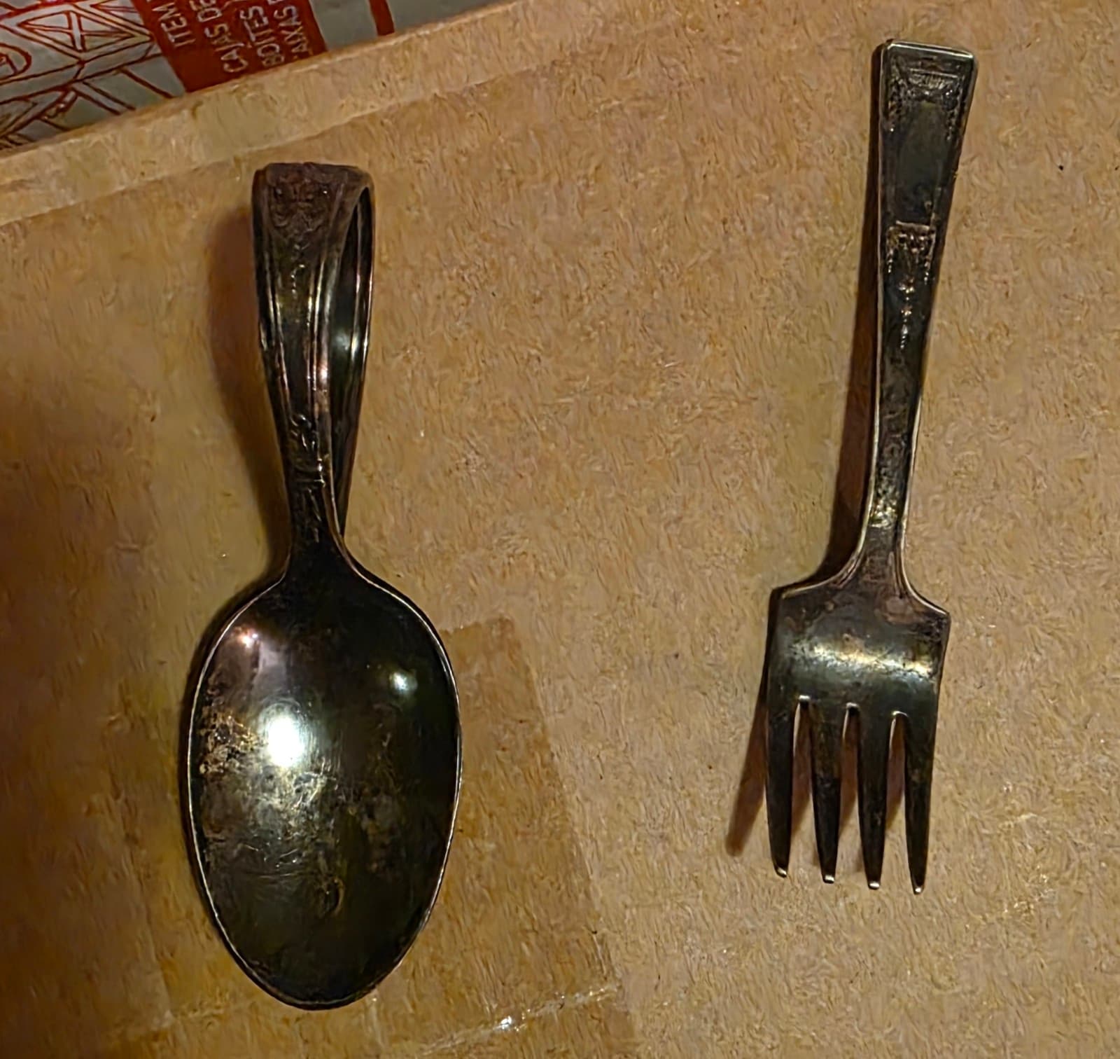 Rogers Oneida Ltd. Baby Spoon & Fork Set Vintage - Thumbnail 2