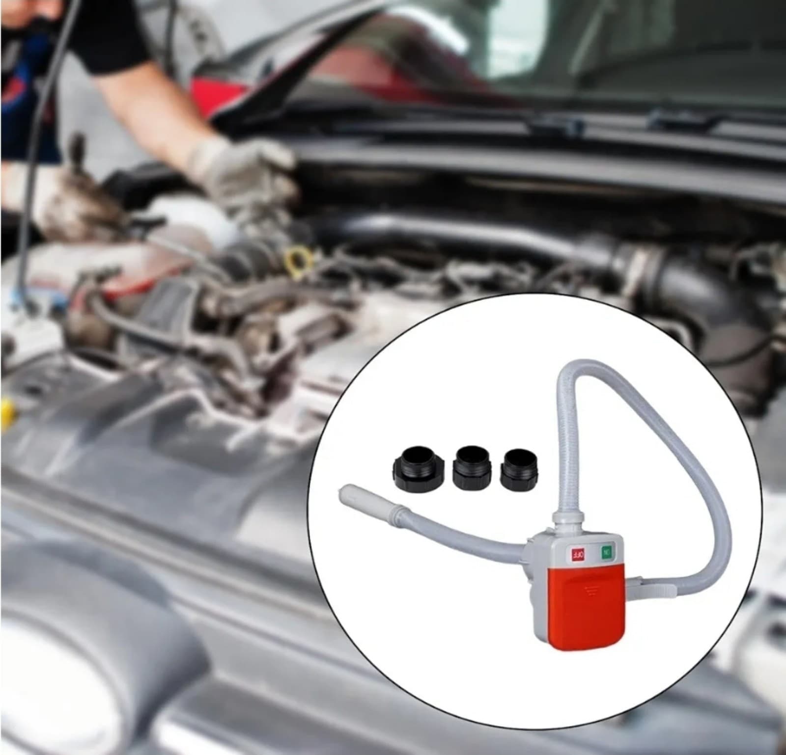 Oil Transfer Pump Fuel Siphon Quick Change Fuel Transfer Pump - Thumbnail 2