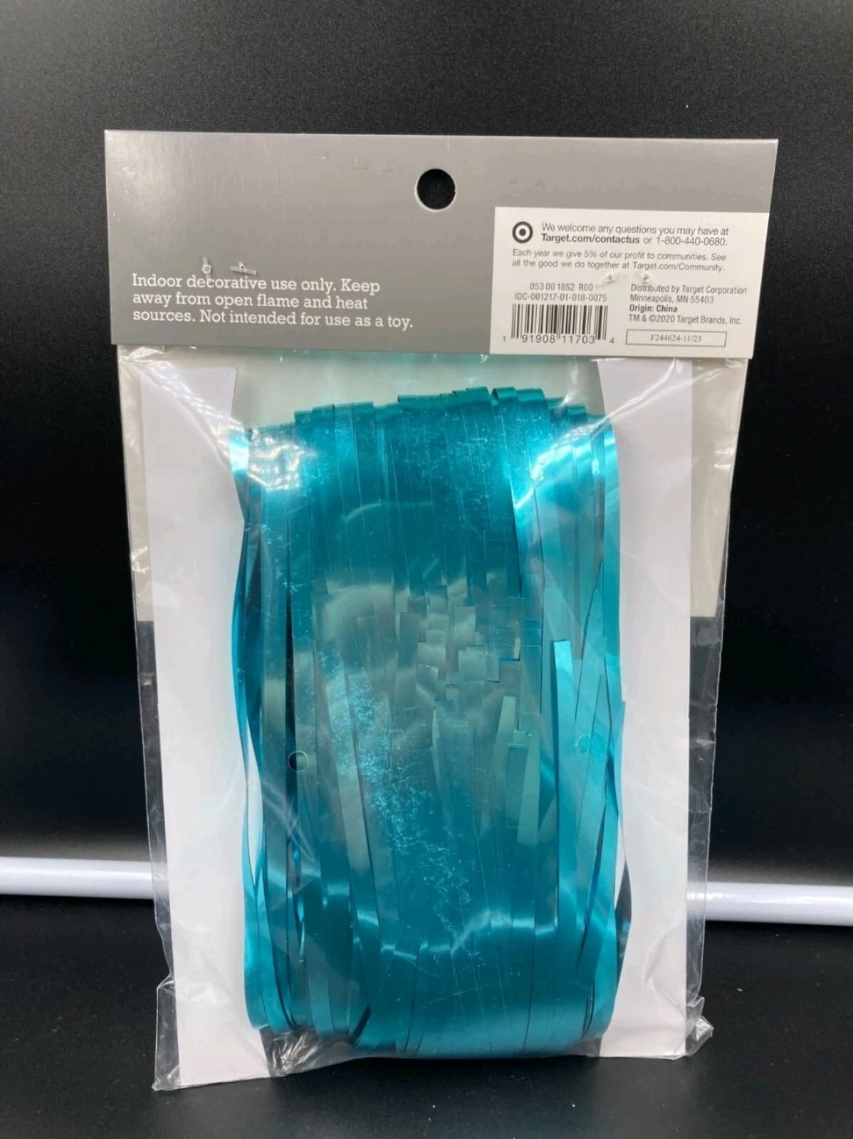 Fringe Backdrop Teal-Spritz™ 3' x 8' ft. - Thumbnail 3