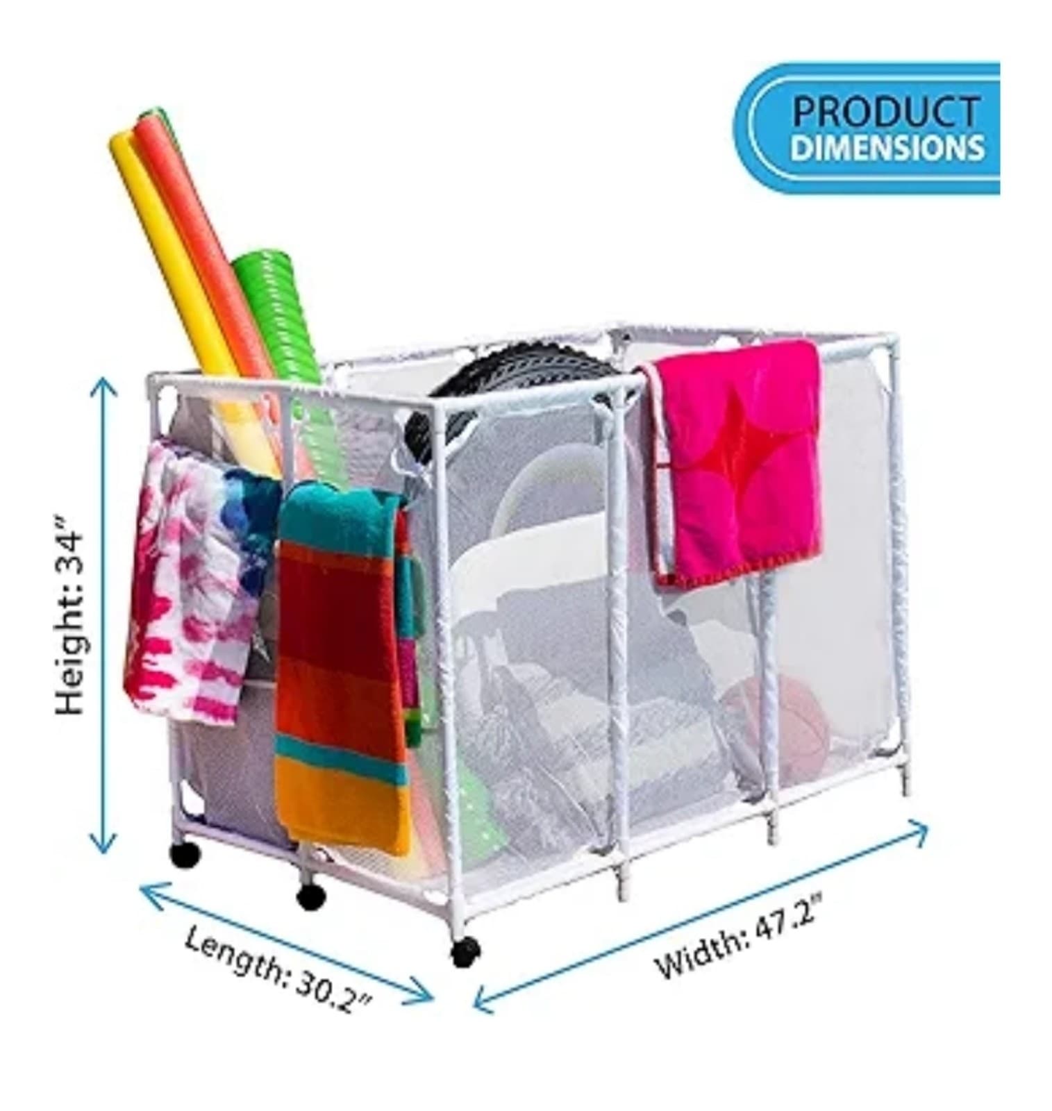 Pool Noodles Holder, Toys, Floats, Balls and Floats Equipment - Thumbnail 3