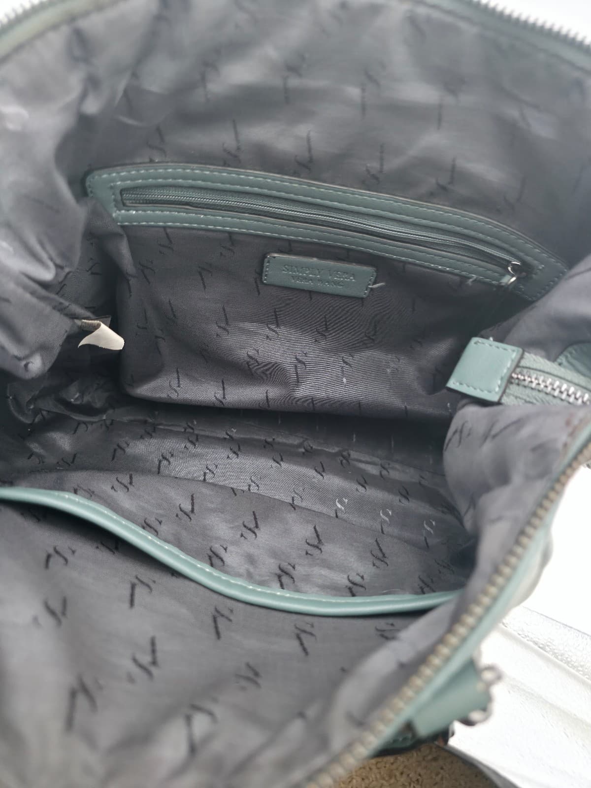 Simply Vera Wang Graham Soft Satchel Bag Handbag Purse - Dark Grey - Thumbnail 3