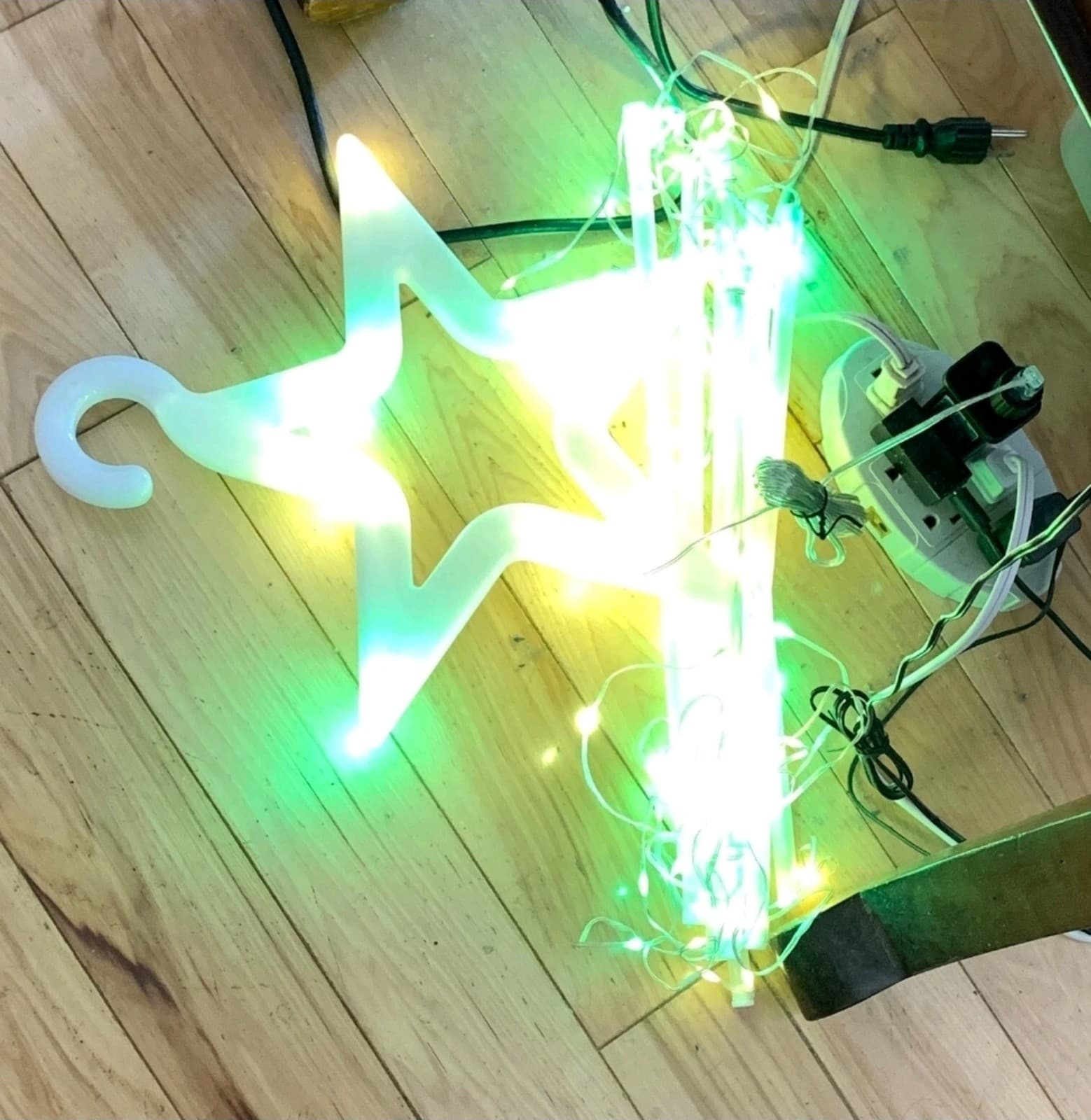 Christmas Santa & Ladder 10ft Multi-Colored Lighted Ladder - Thumbnail 5