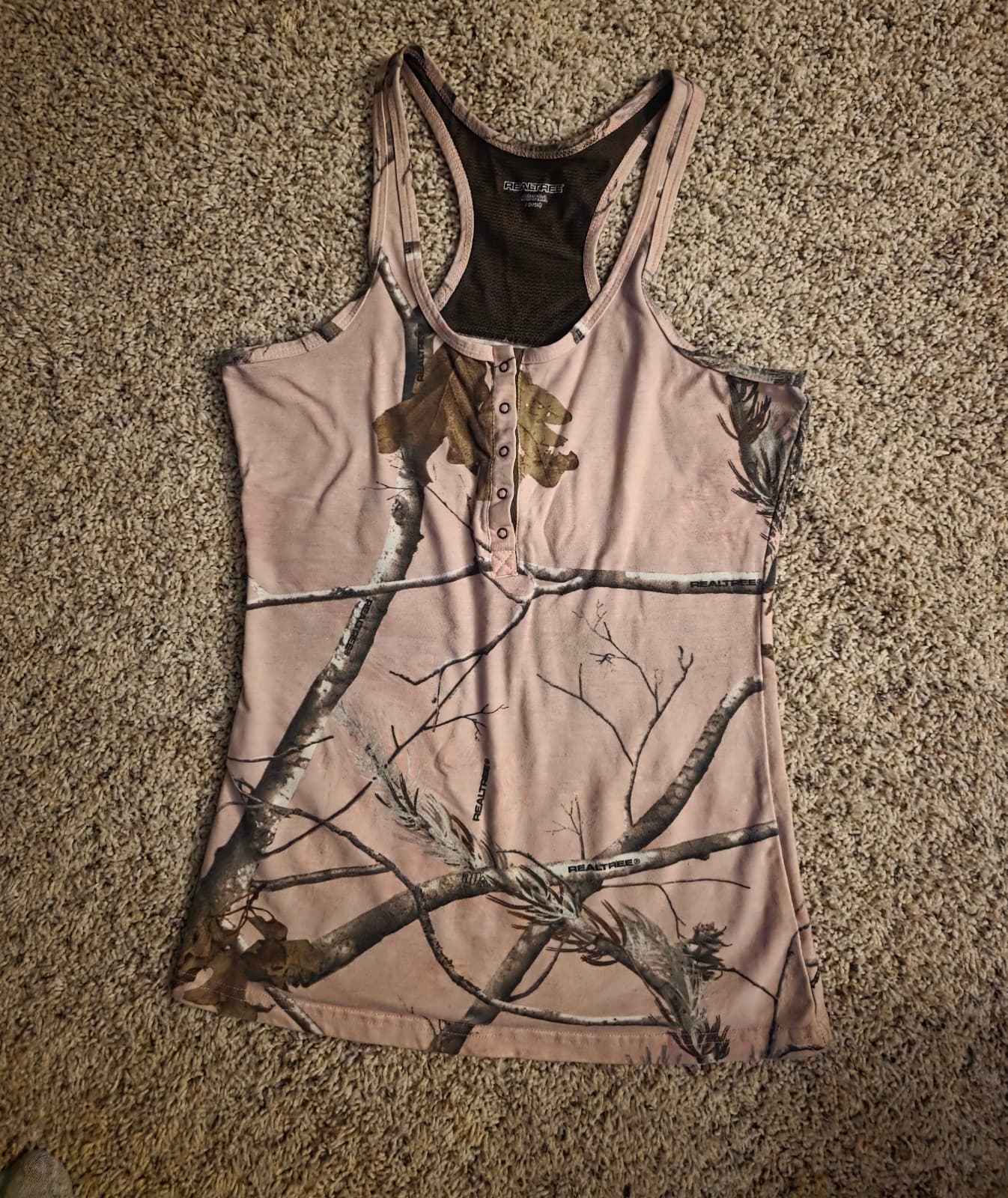 Women's Real Tree Tank Top sz Small - Thumbnail 2