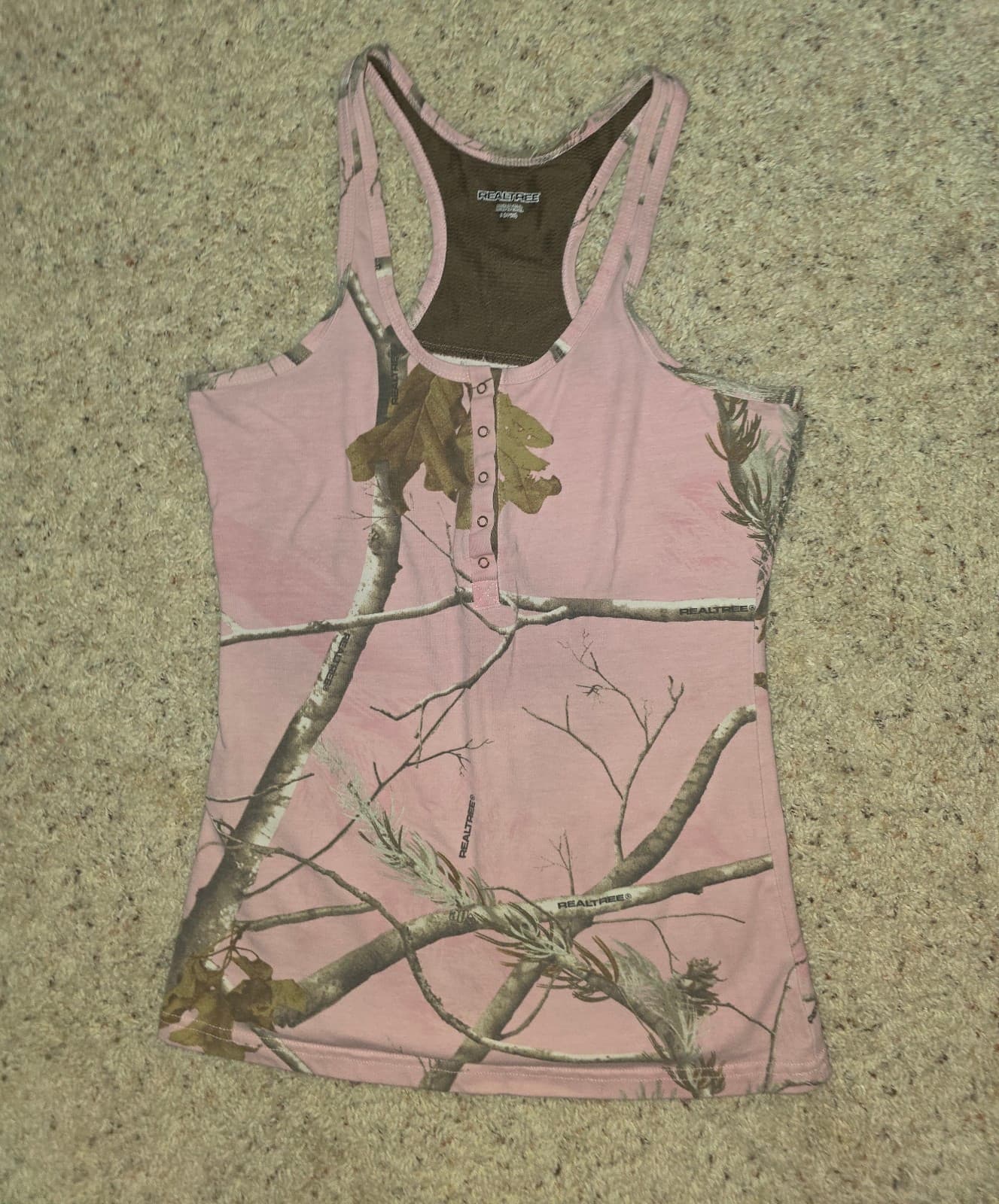 Women's Real Tree Tank Top sz Small - Image 1
