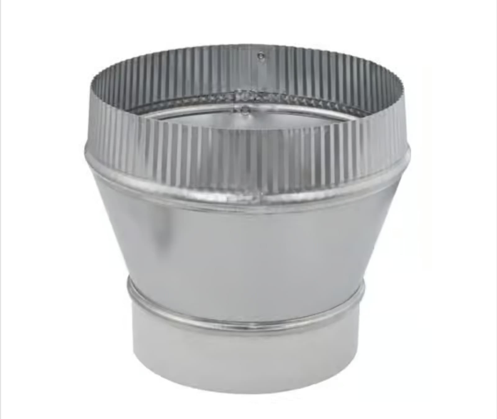 Galvanized Steel Stove Pipe Increaser 5 in. D X 7 in. D - Image 1