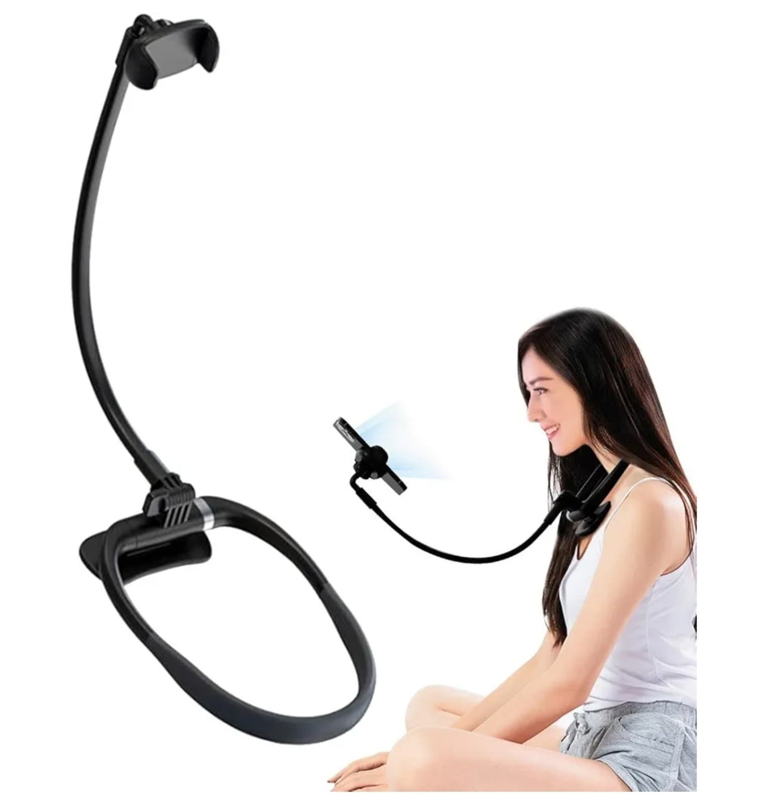 Neck Cell Phone Holder, Hand Flexible Gooseneck Phone Holder Multi-Functional - Image 1