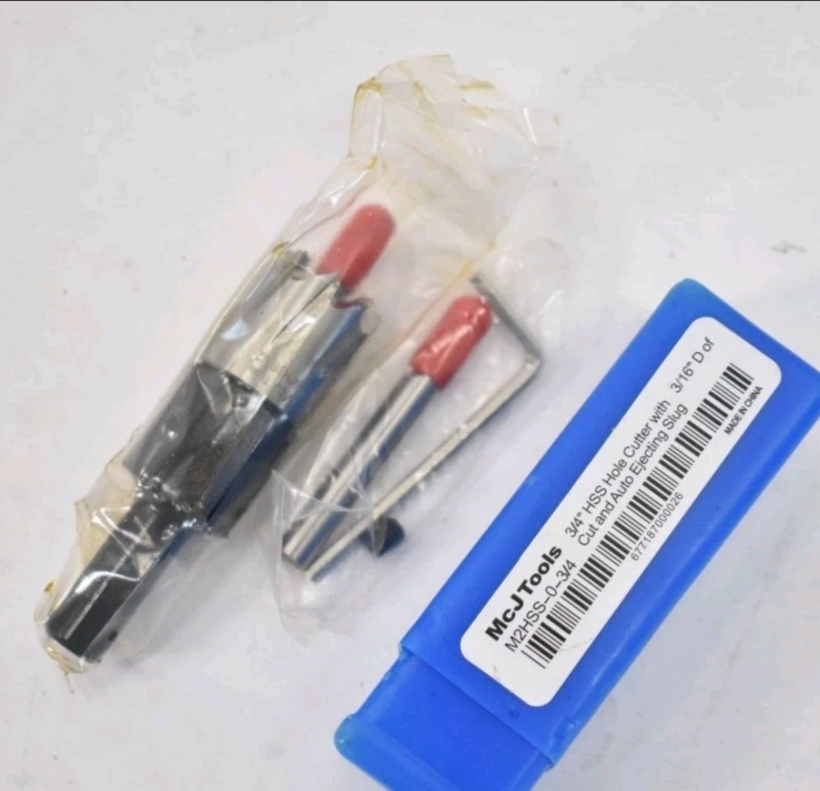 McJ Tools 3/4" HSS Hole Cutter Saw Drill Bit w 3/16" Cut Eject Slug M2HSS-0-3/4 - Image 1