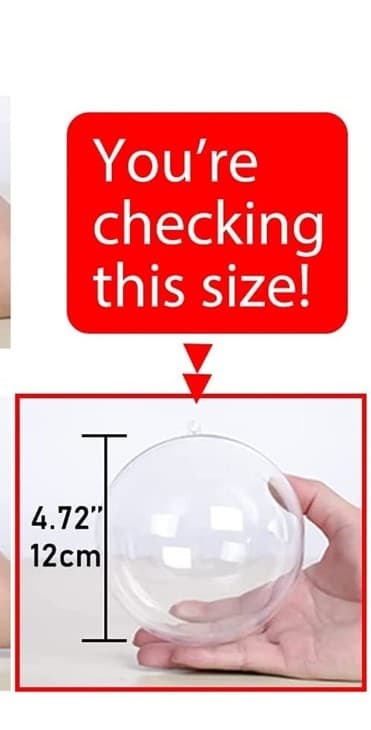 Plastic Clear Plastic Ornaments Balls Fillable Wedding Christmas Balls - Thumbnail 7