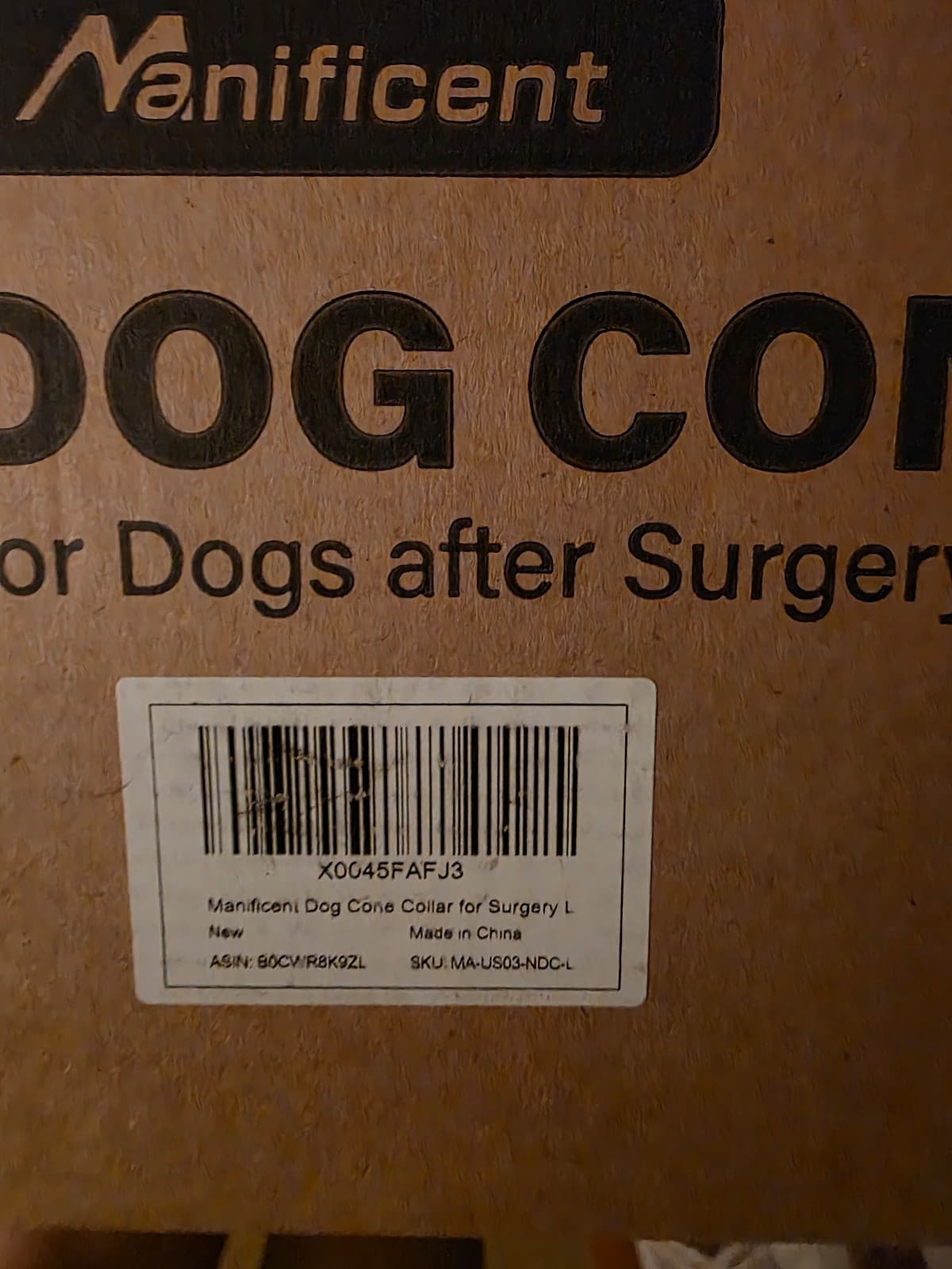 Dog Cone Collar for Large Dogs After Surgery, Mesh PVC Window - Thumbnail 6