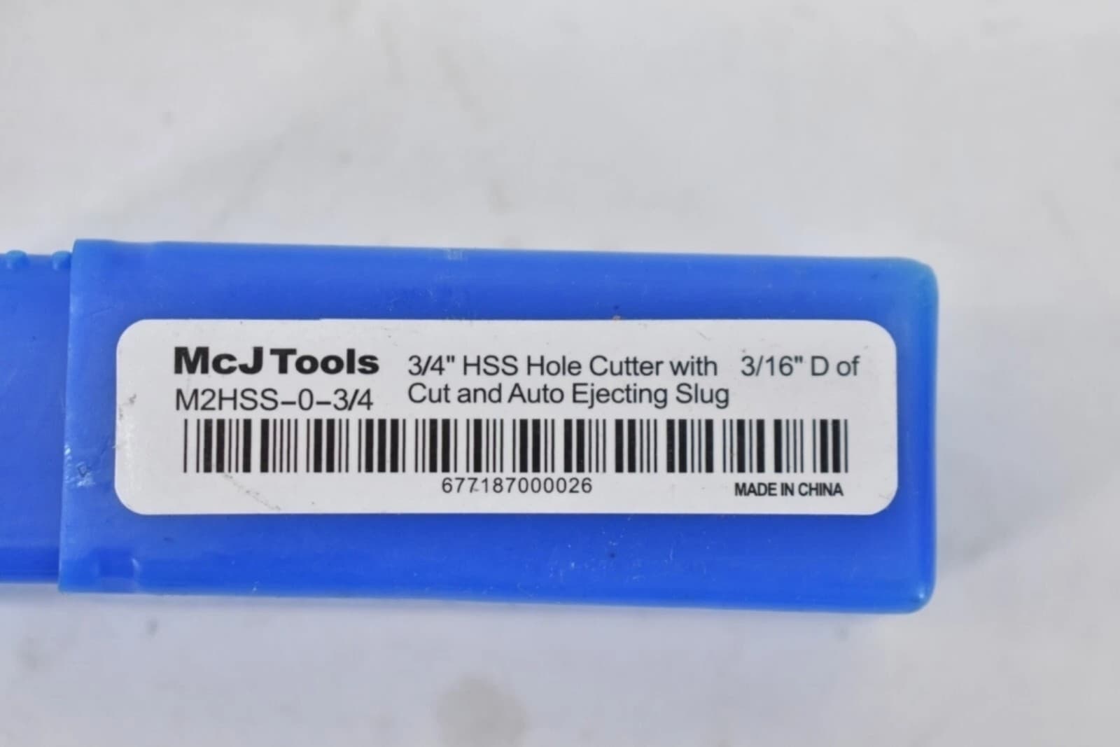 McJ Tools 3/4" HSS Hole Cutter Saw Drill Bit w 3/16" Cut Eject Slug M2HSS-0-3/4 - Thumbnail 2
