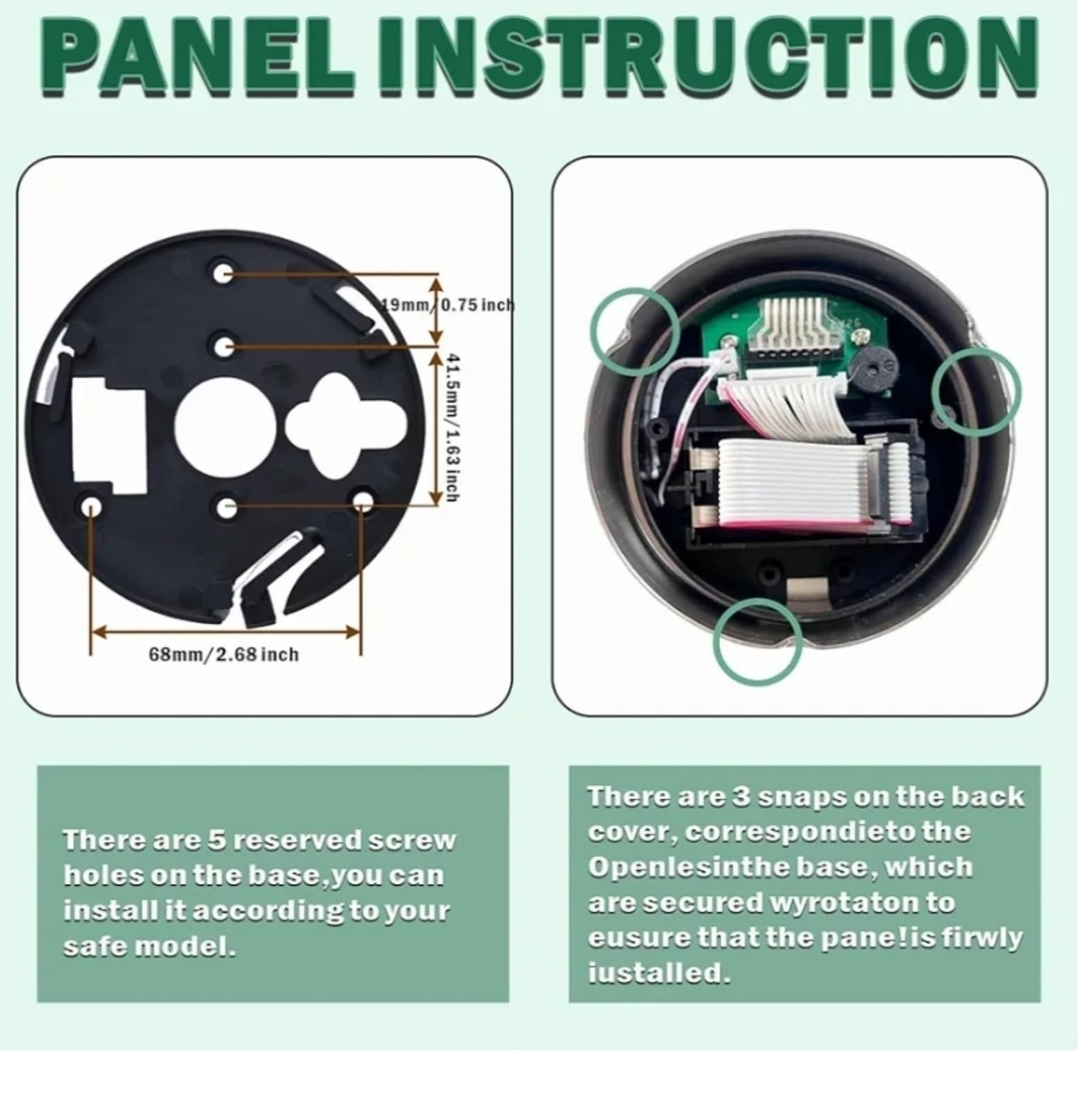Gun Safe Lock Replacement with Solenoid Lock High Security Chrome Digital Keypad - Thumbnail 5