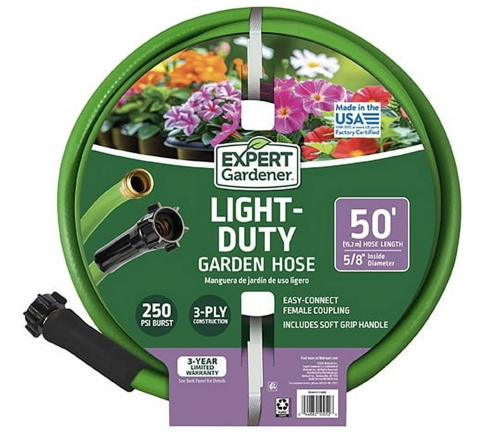 Expert Gardener 50FT Light Duty Garden Hose - Image 1