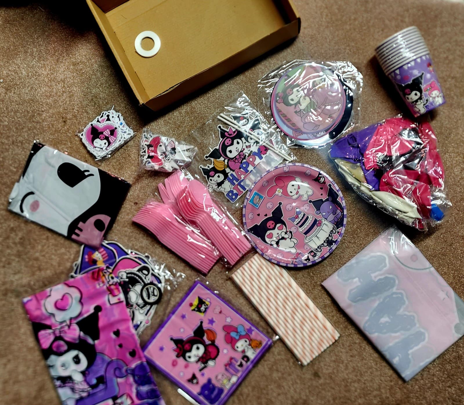 Kuromi Birthday Party Decorations Party Supplies 10Guests - Thumbnail 5