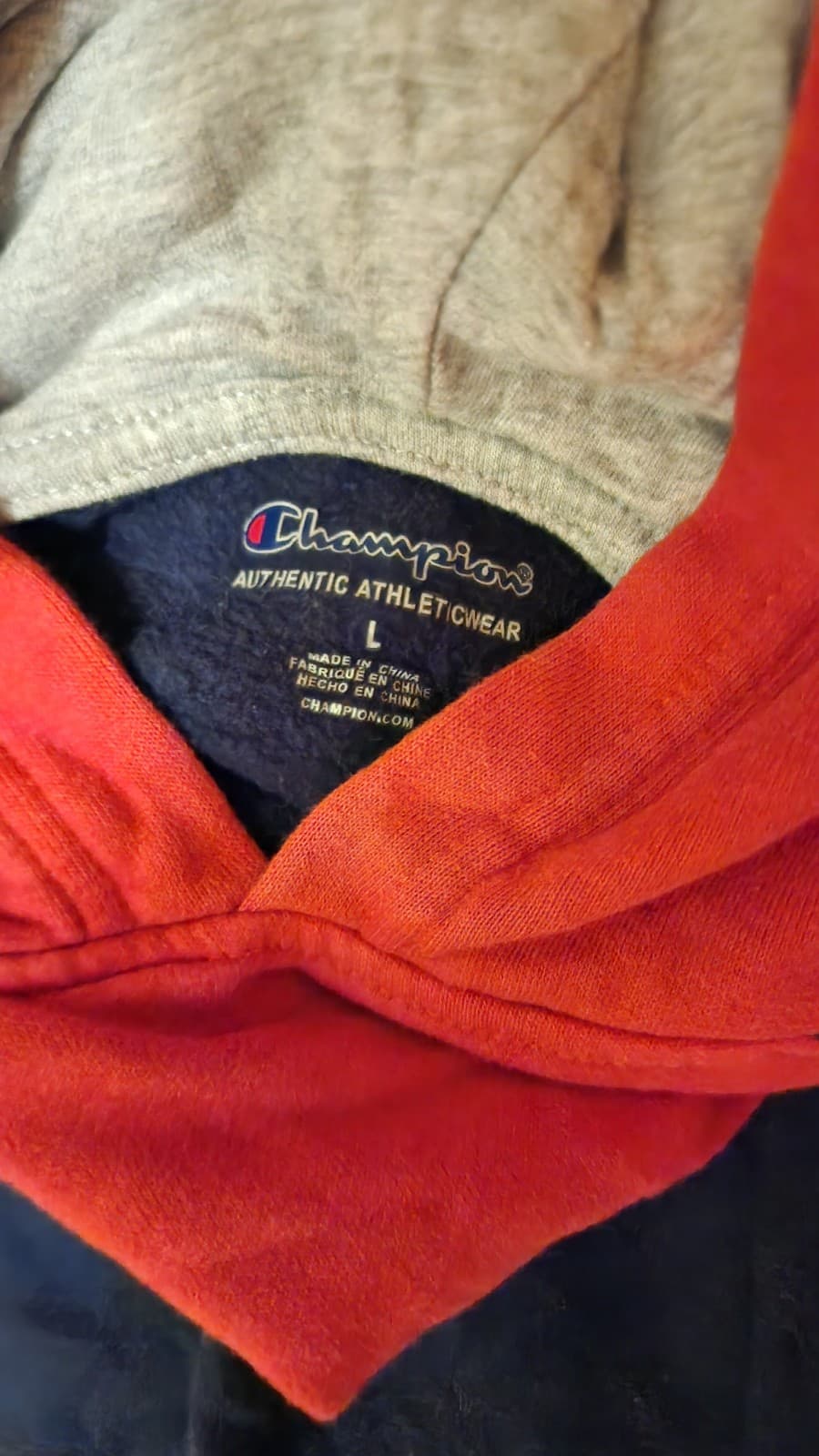 Boys Champion Hoodie sz L - Thumbnail 3