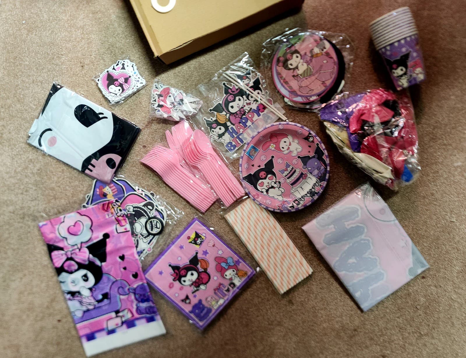 Kuromi Birthday Party Decorations Party Supplies 10Guests - Thumbnail 6