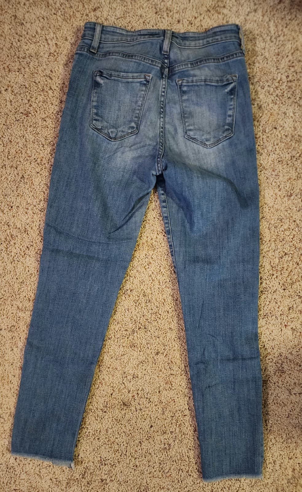 Flying Monkey Button Fly High Rise Ankle Skinny Jeans sz 27 - Thumbnail 4