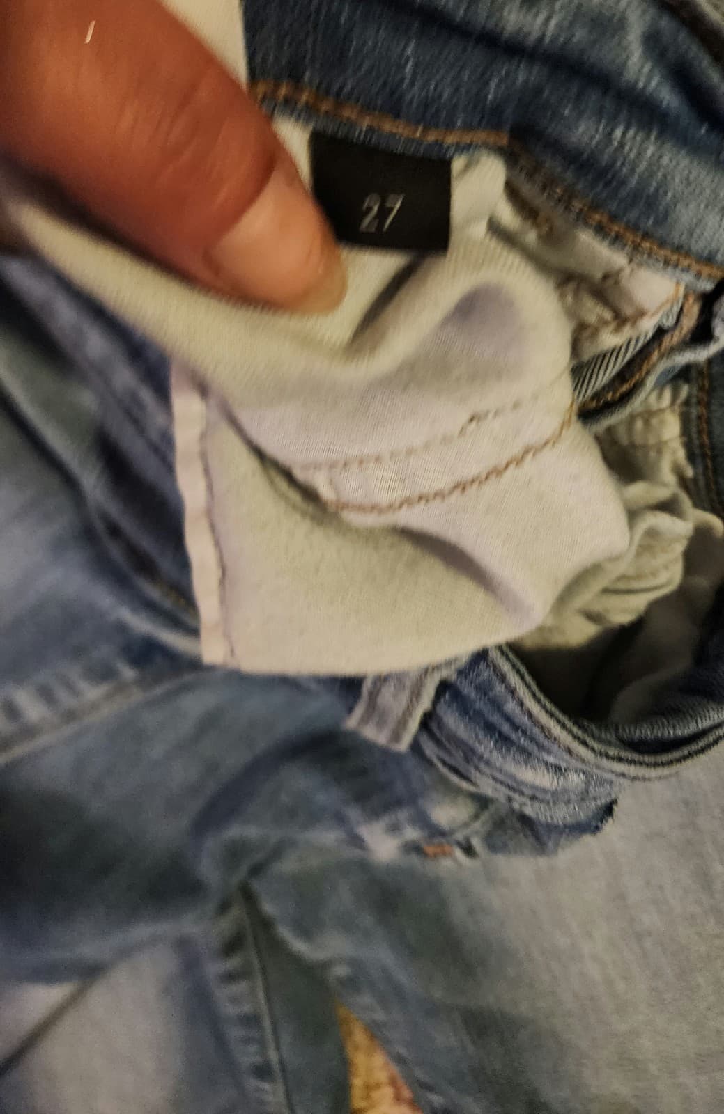 Flying Monkey Button Fly High Rise Ankle Skinny Jeans sz 27 - Thumbnail 3