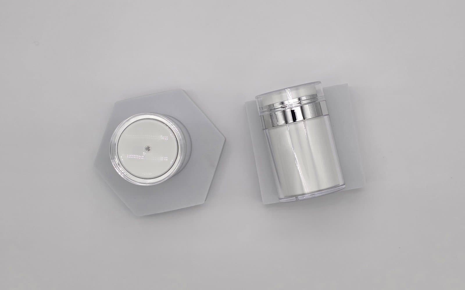 Airless Pump Dispenser Jar Travel-friendly Empty Containers for Moisturizer - Thumbnail 4