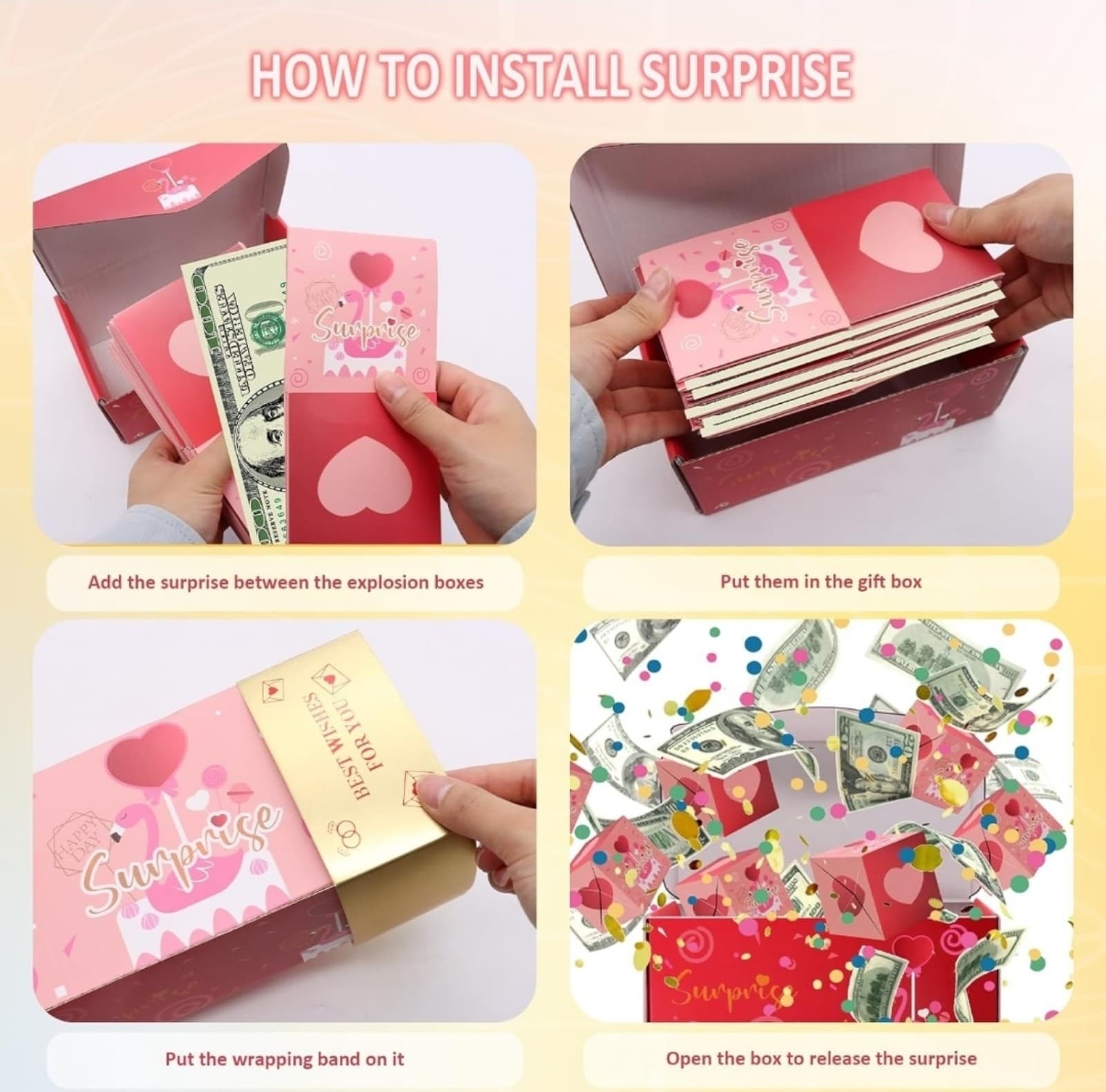 Surprise Gift Box Confetti Explosion - Thumbnail 4