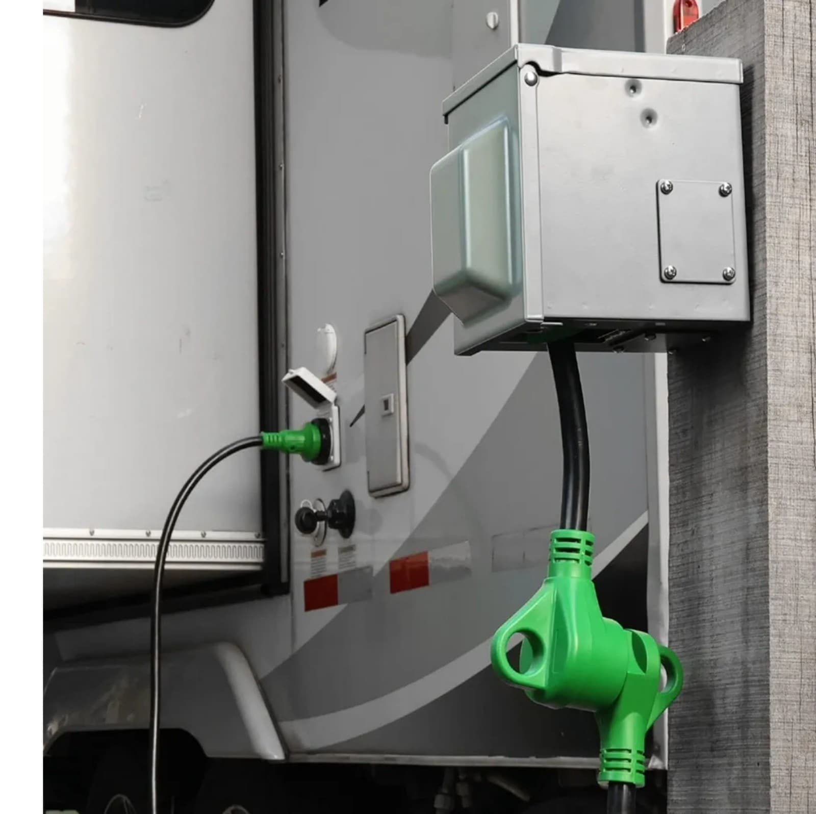 50 Amp to 30 Amp RV Adapter Cord 12 Inch, NEMA 14-50P to NEMA TT-30R, Dogbone - Thumbnail 2