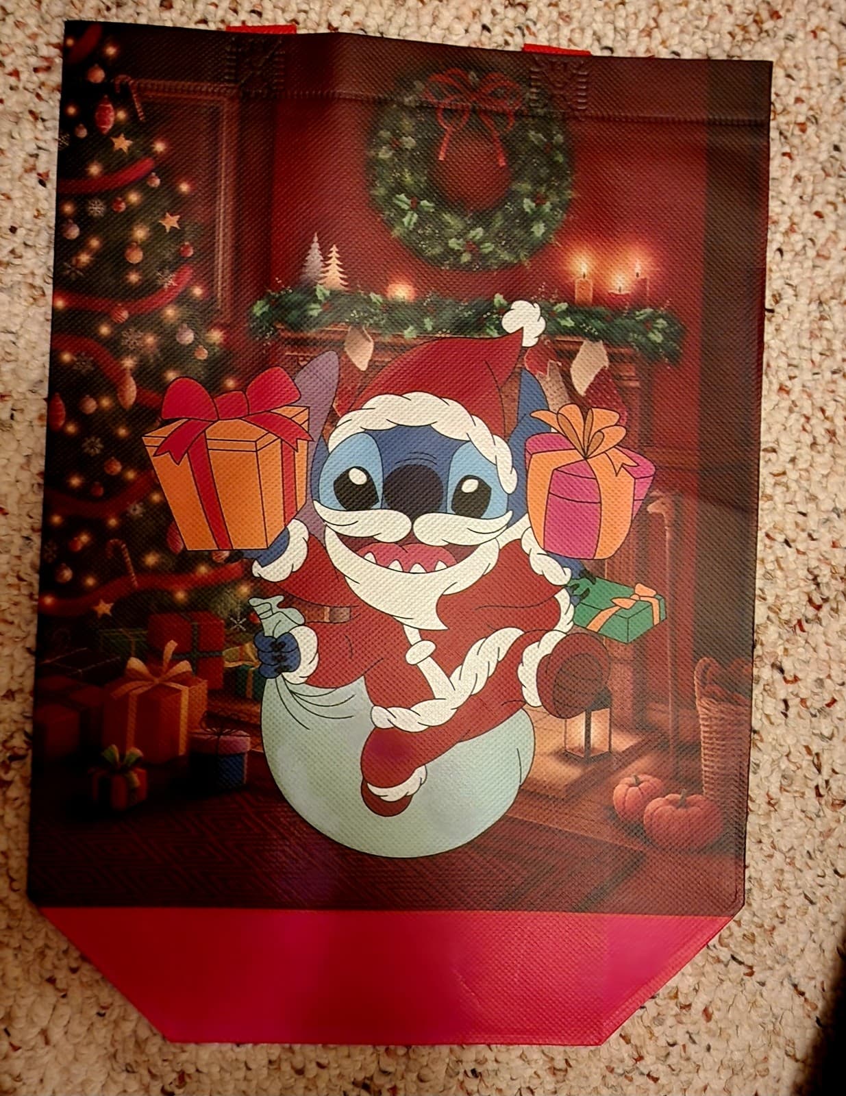 Stitch Christmas Gift Bag x5 - Thumbnail 2