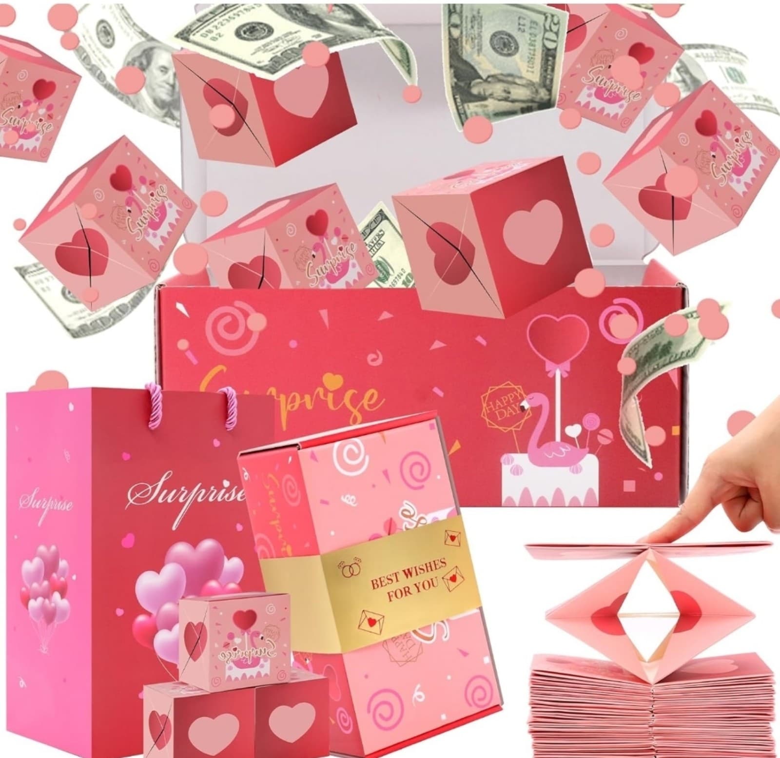 Surprise Gift Box Confetti Explosion - Image 1