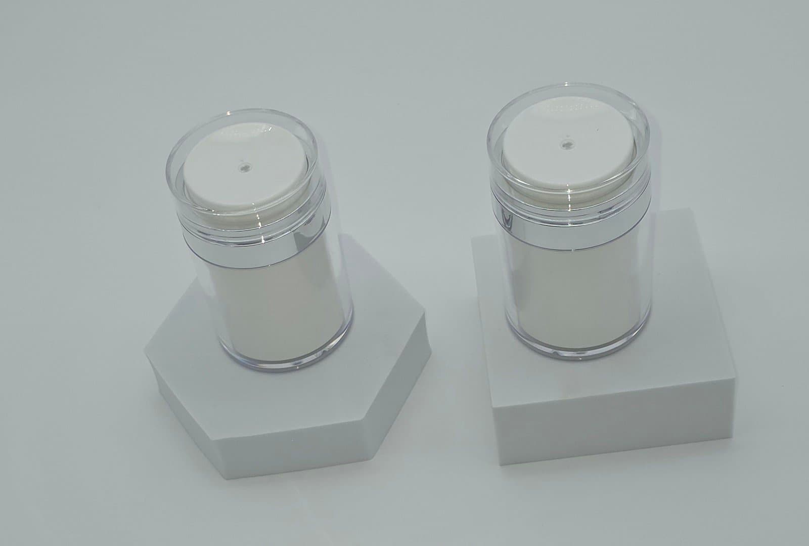 Airless Pump Dispenser Jar Travel-friendly Empty Containers for Moisturizer - Thumbnail 5