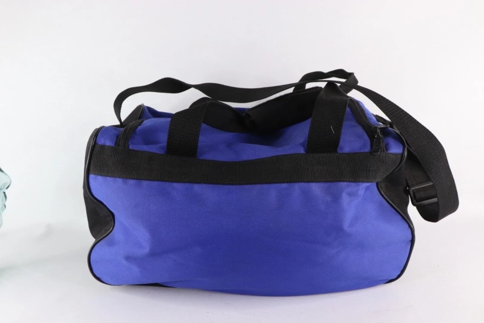 Adidas Handled Duffel Bag Carry All Gym Bag Blue Vintage 90s - Thumbnail 6