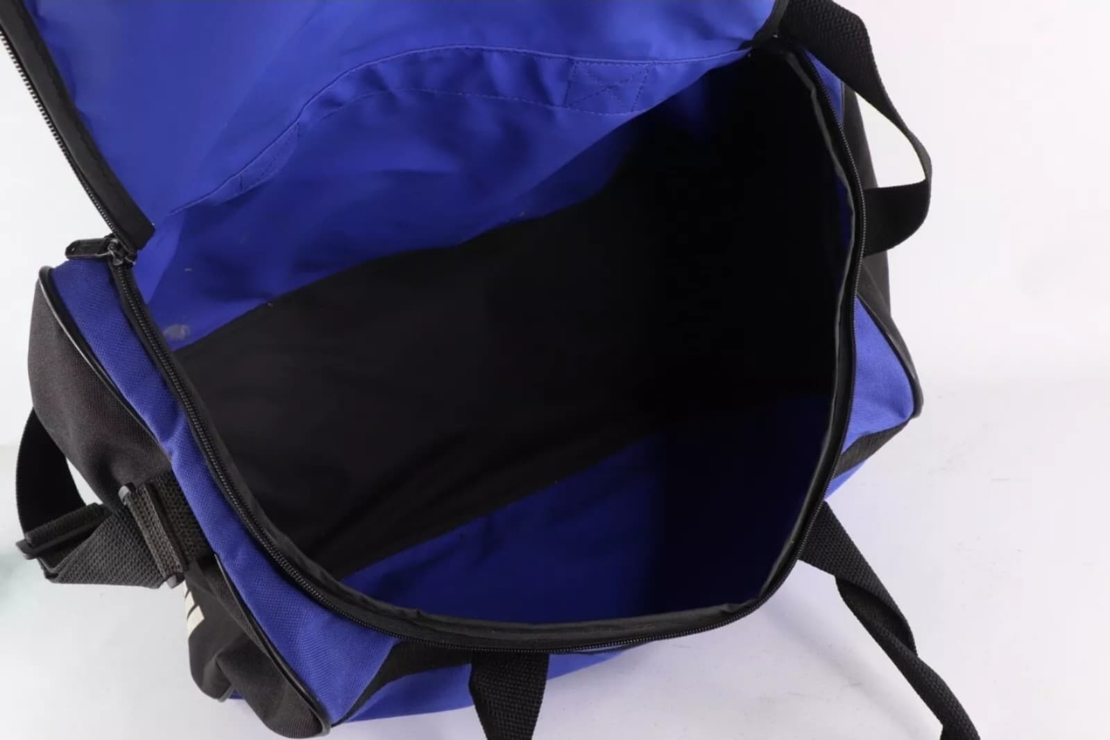 Adidas Handled Duffel Bag Carry All Gym Bag Blue Vintage 90s - Thumbnail 8