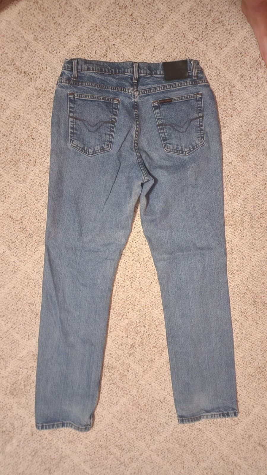 Women's Harley-Davidson Regular Straight Leg Denim Blue Jeans sz 12 - Thumbnail 5