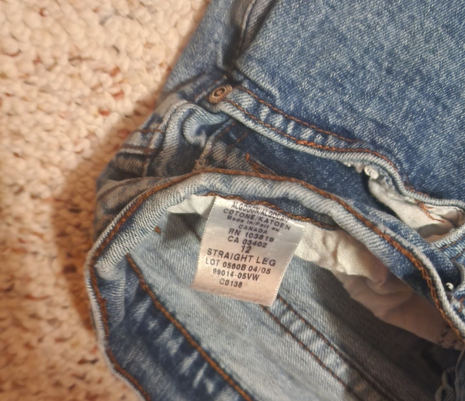 Women's Harley-Davidson Regular Straight Leg Denim Blue Jeans sz 12 - Thumbnail 2