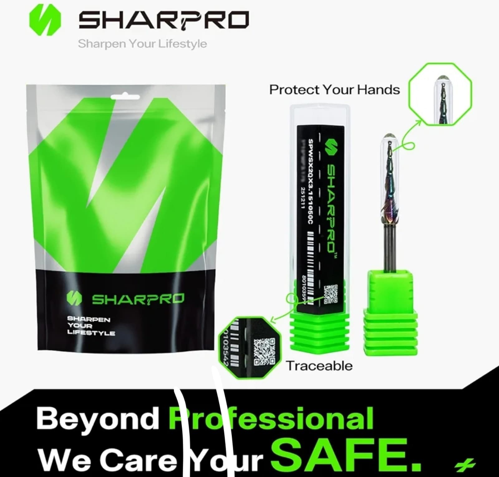 Ball Nose End Mill 1/8” Shank 8 Deg 1mm Tip Quark Smooth Coated Carbide CNC - Thumbnail 4