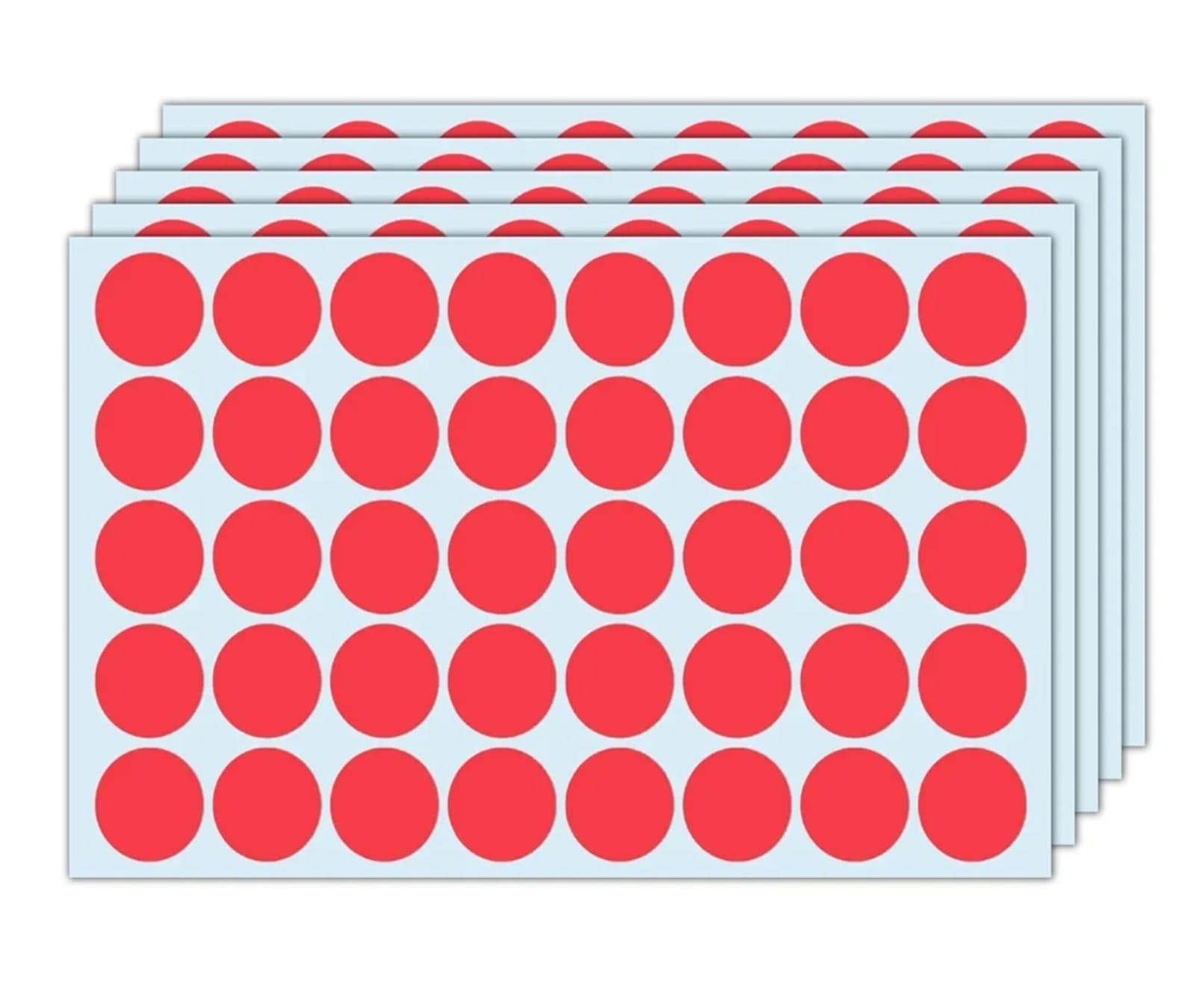 Red Dot Stickers, Round Circle Dots Sticky Labels 500ct - Thumbnail 2