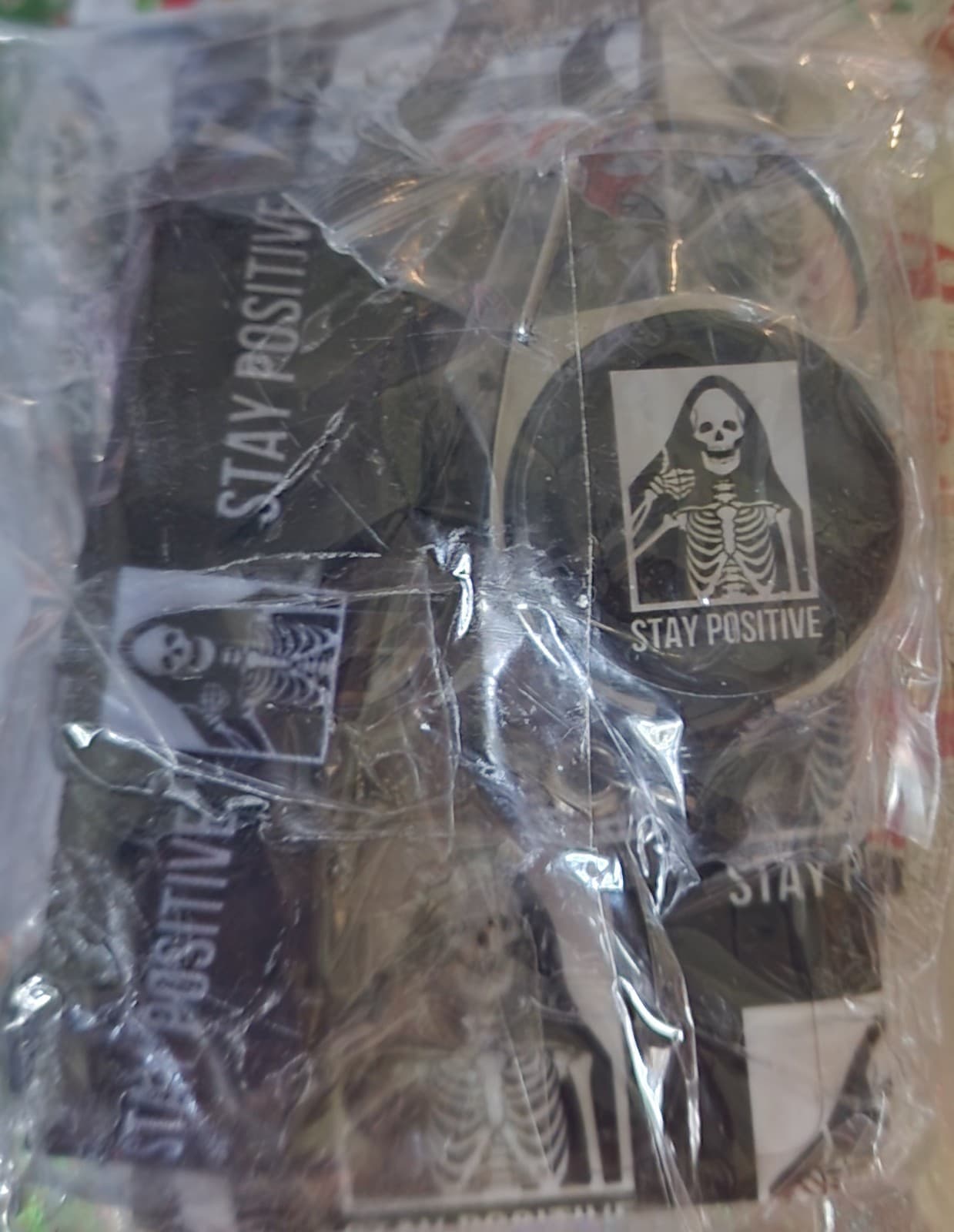 Stay Positive ID Badge Clip & Retractable Reel - Image 1