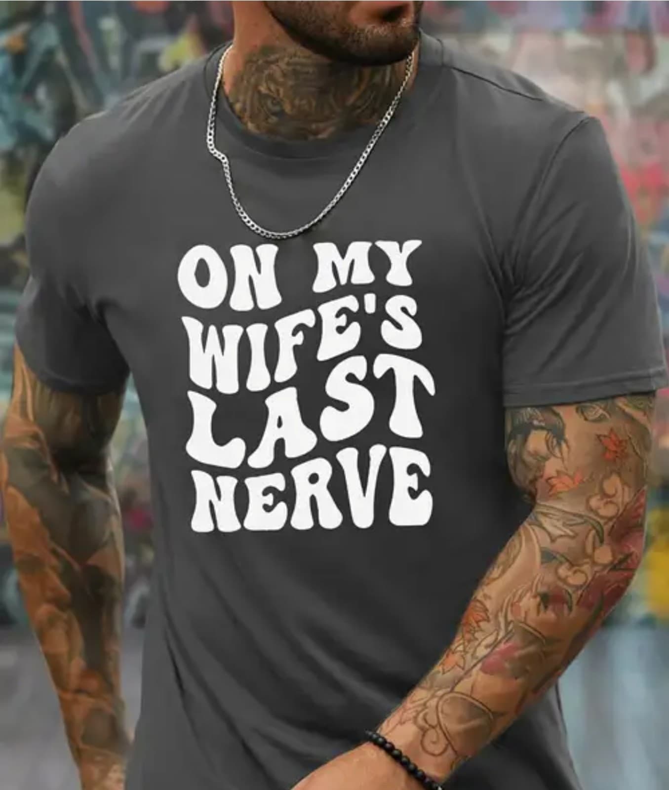 Men's Funny T-Shirt sz L - Image 1