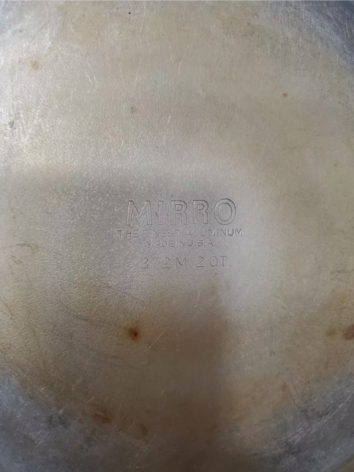 Vintage Mirro Aluminum Double Boiler 2qt 372M Rare Kitchen Decor - Thumbnail 6