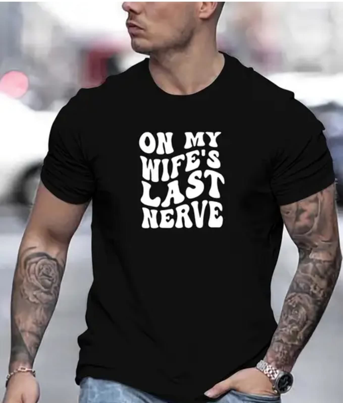 Men's Funny T-Shirt sz L - Thumbnail 2